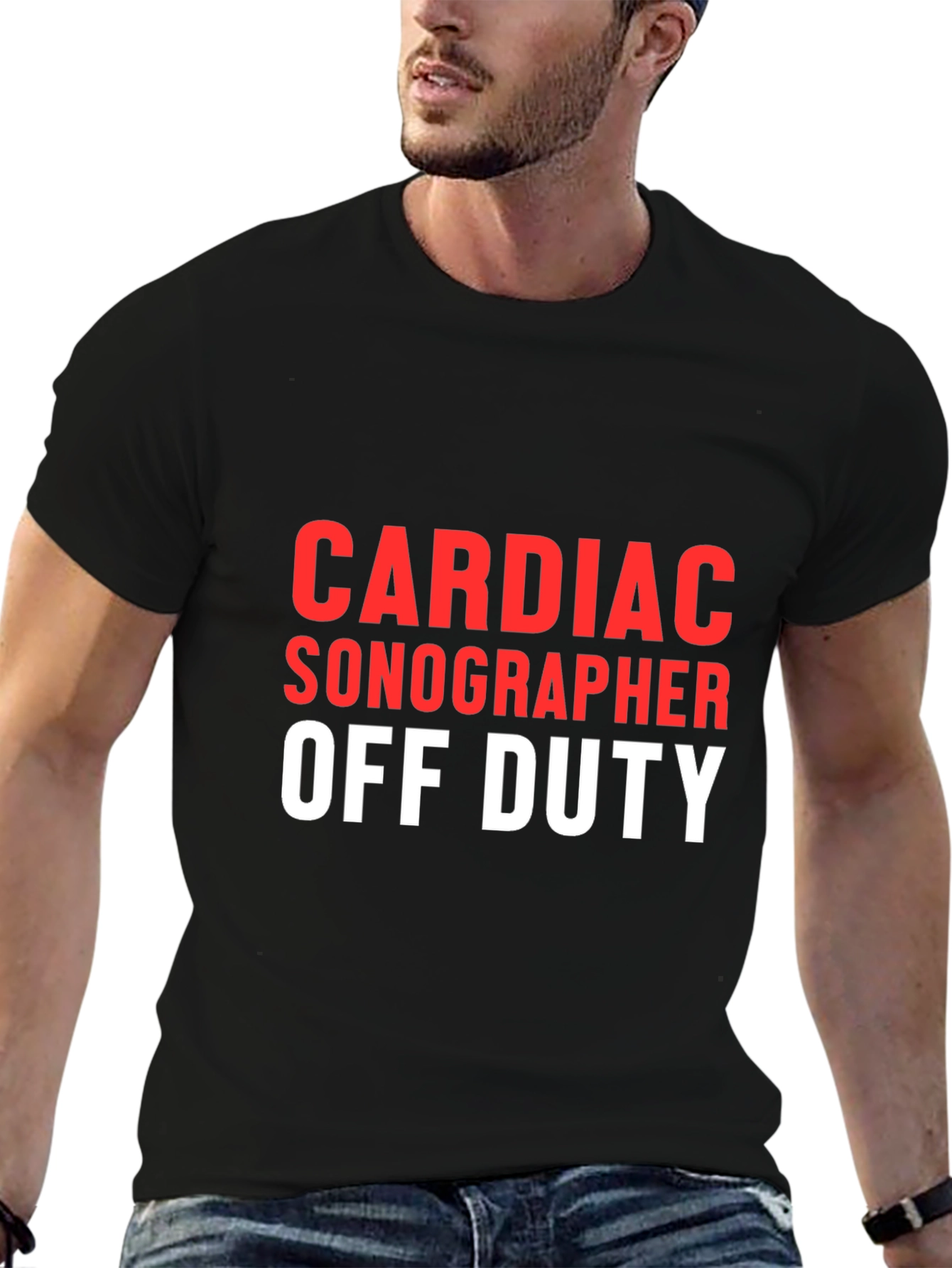 Cardiac Sonographer Off Duty Graphic T-Shirt