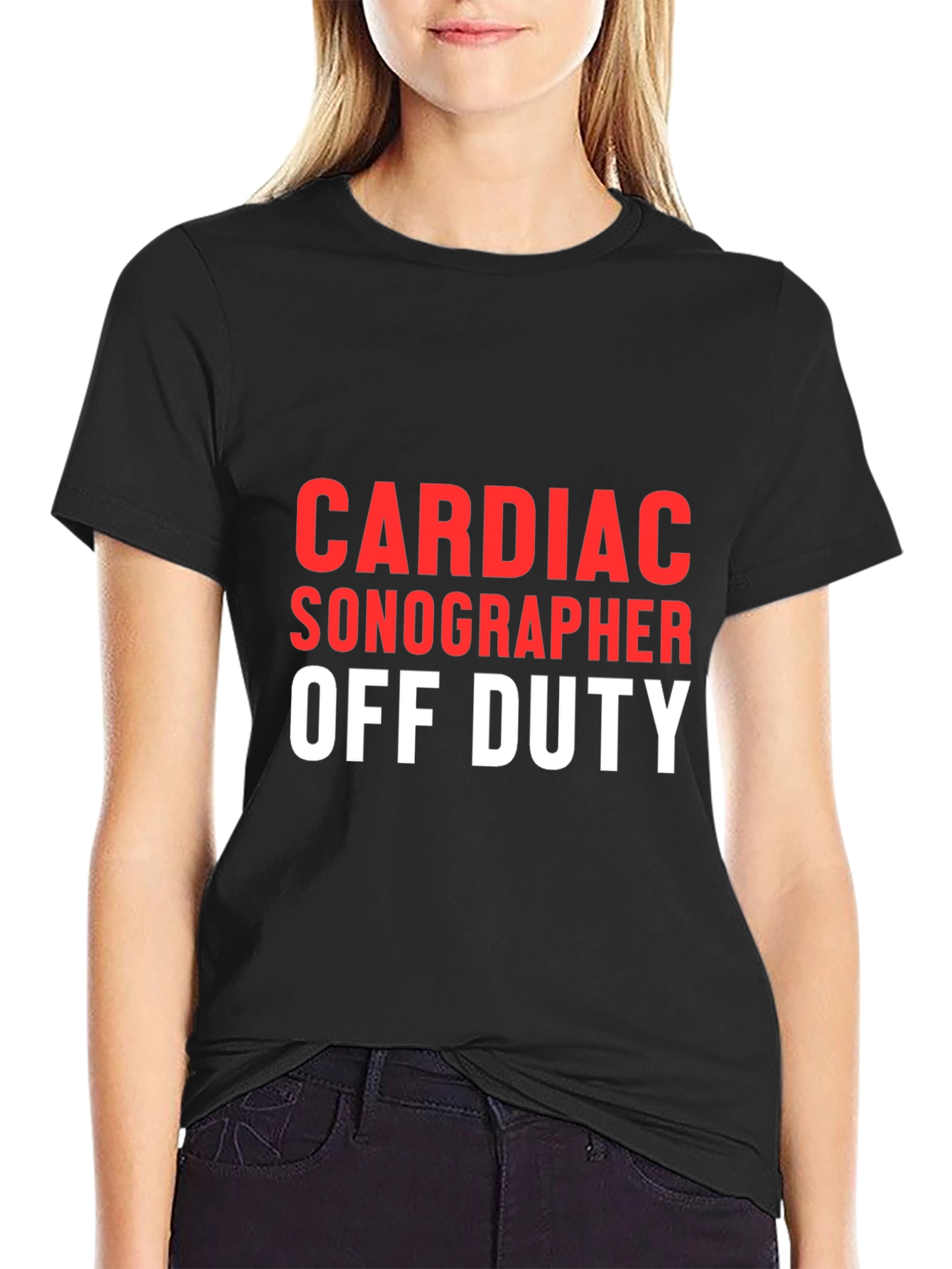 Cardiac Sonographer Off Duty Graphic T-Shirt