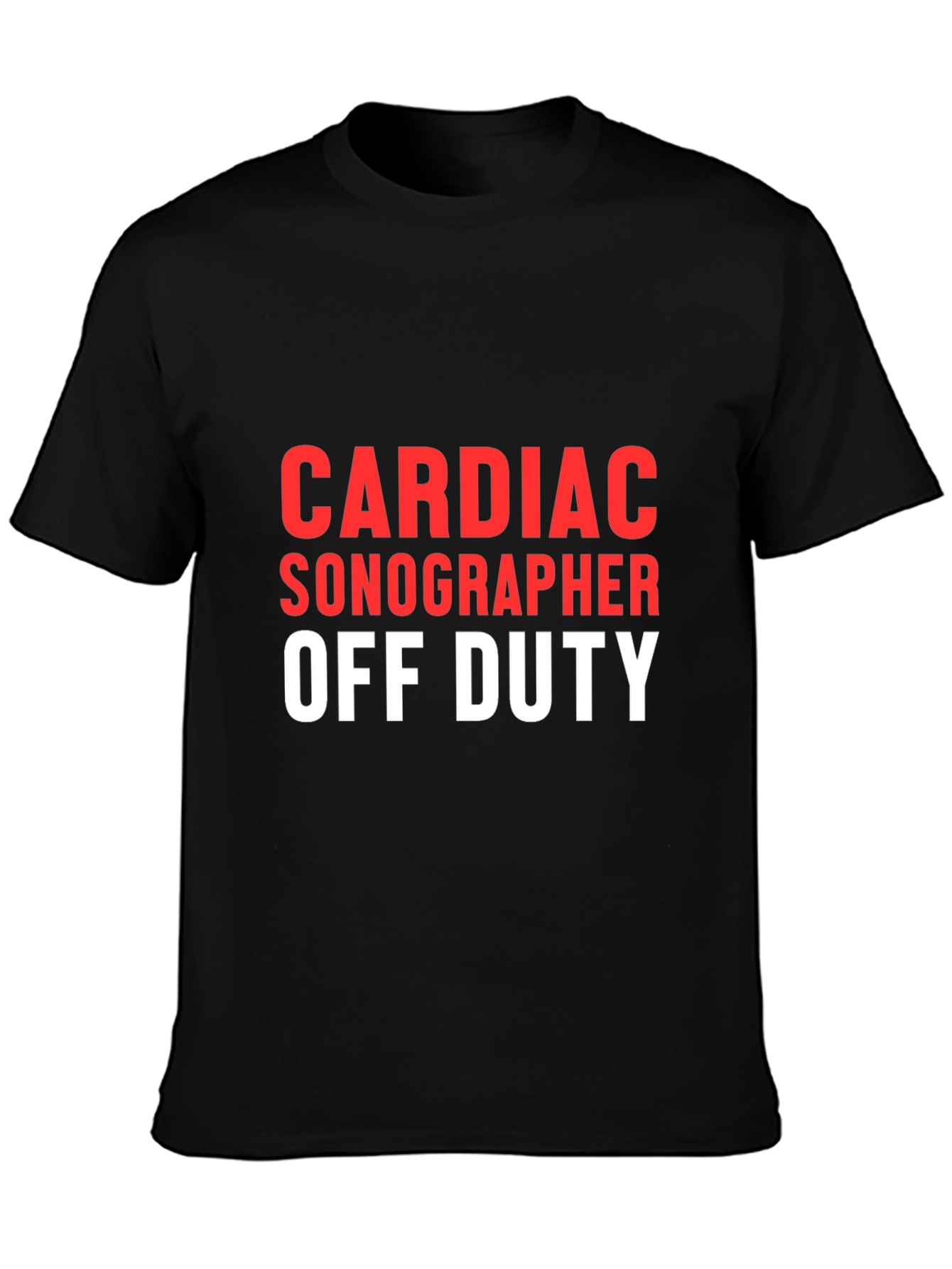 Cardiac Sonographer Off Duty Graphic T-Shirt