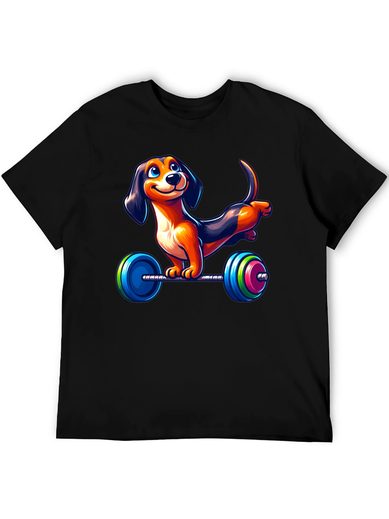 Dachshund Weightlifting T-Shirt