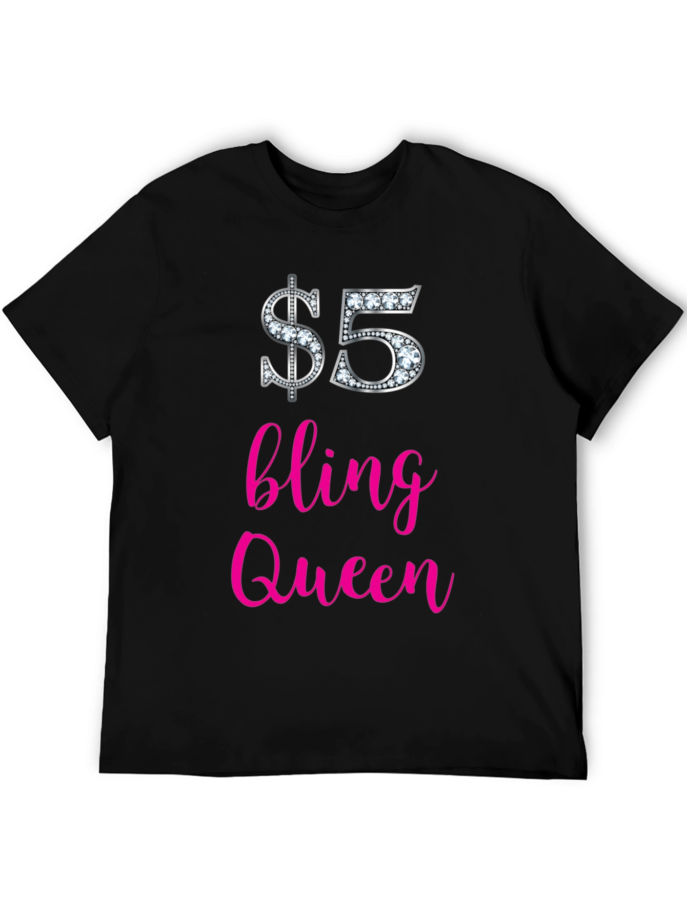 $5 Bling Queen Graphic Tee - Stylish & Fun!