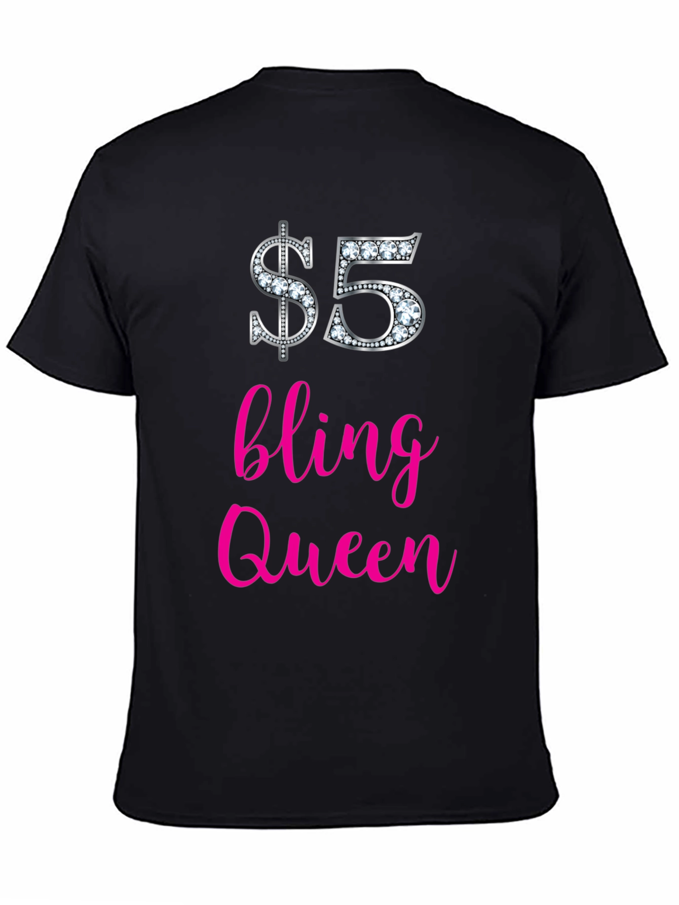 $5 Bling Queen Graphic Tee - Stylish & Fun!