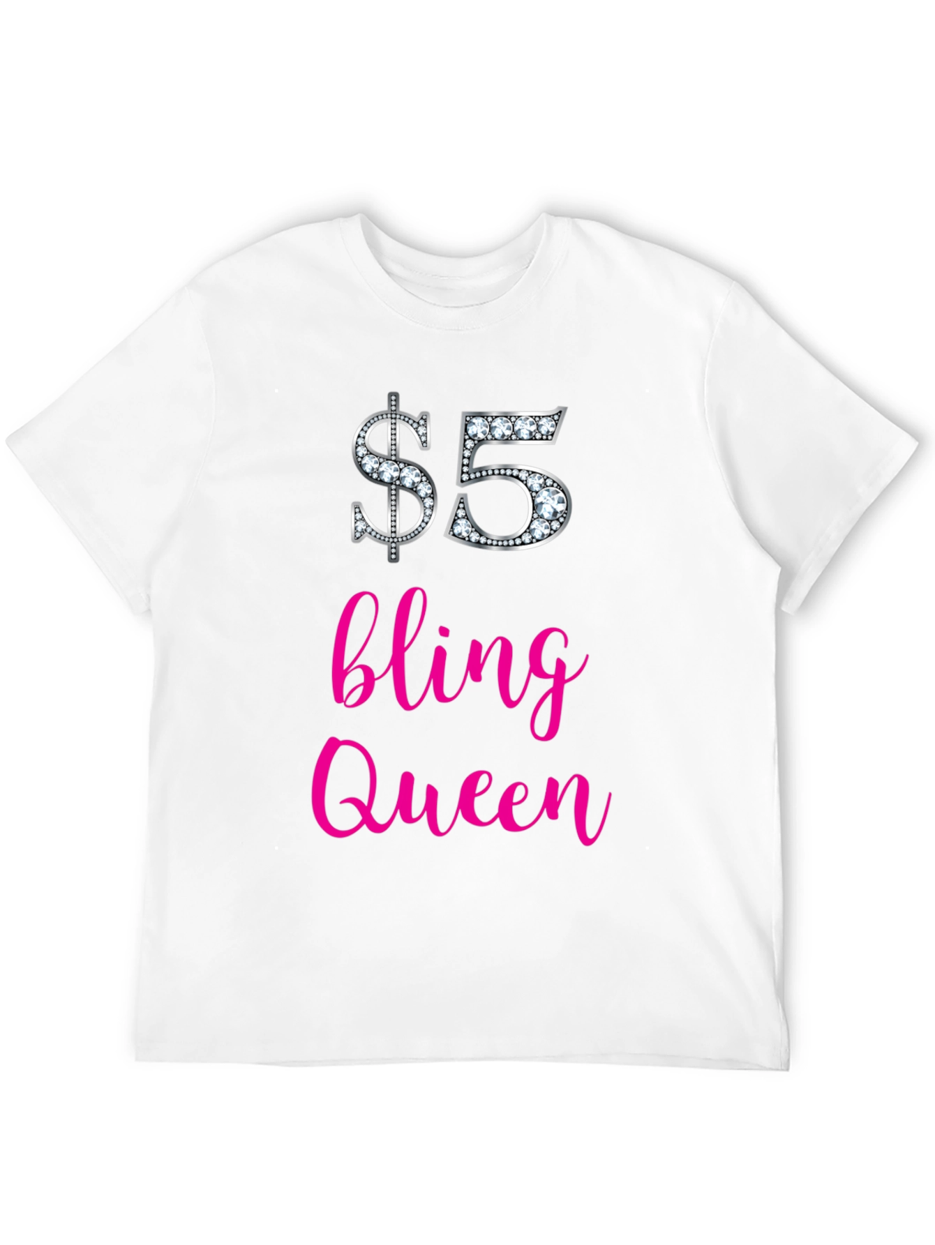 $5 Bling Queen Graphic Tee - Stylish & Fun!