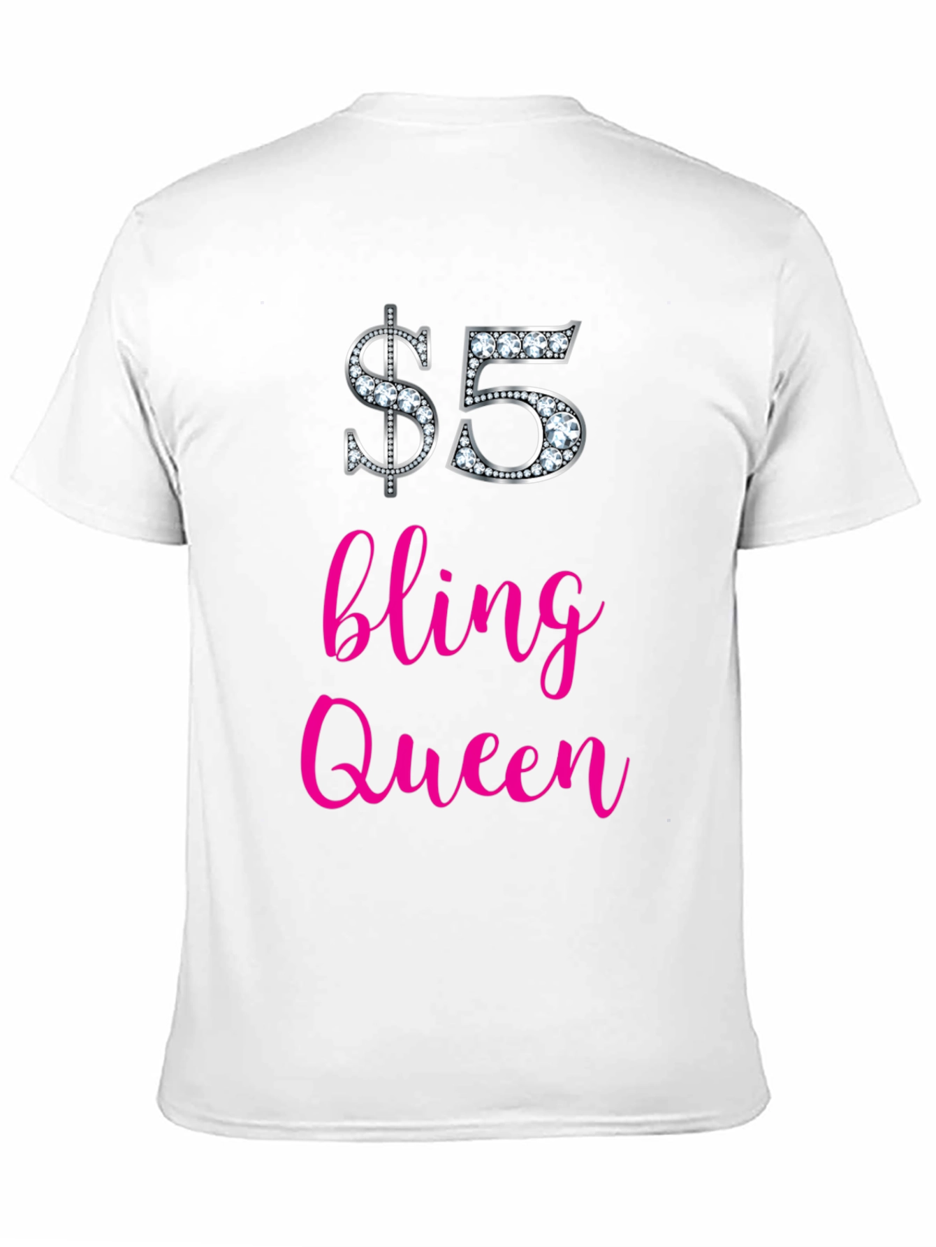 $5 Bling Queen Graphic Tee - Stylish & Fun!