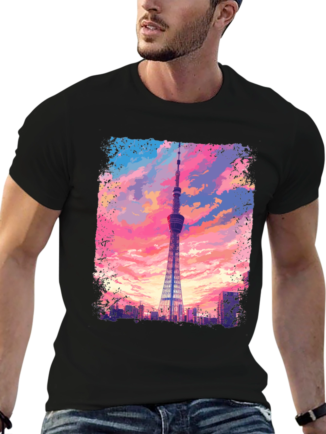 Tokyo Tower Graphic Tee - Skyline T-Shirt