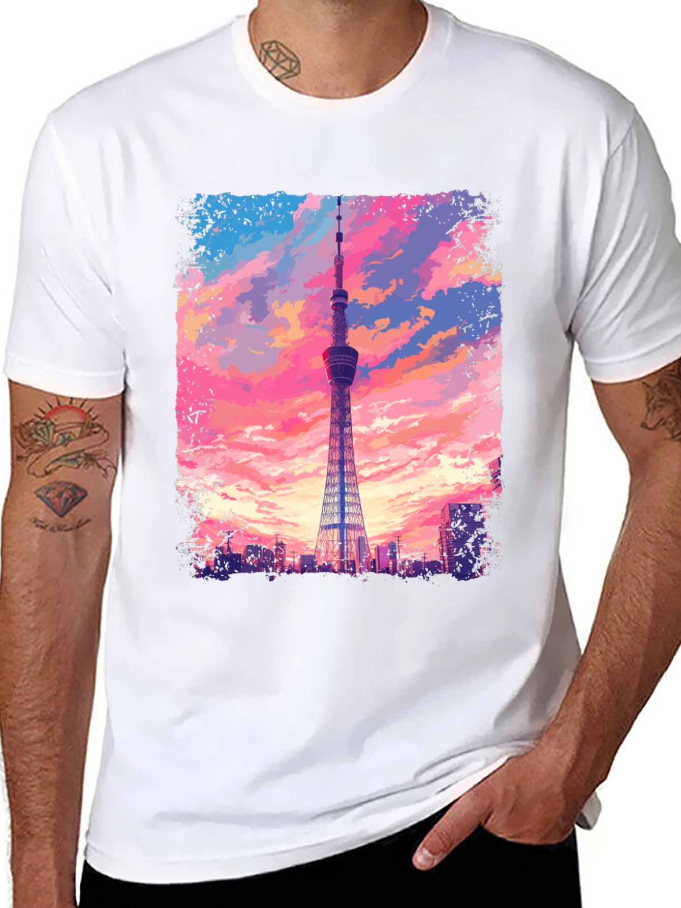 Tokyo Tower Graphic Tee - Skyline T-Shirt