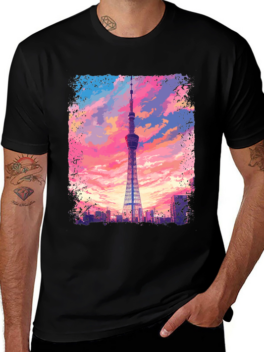 Tokyo Tower Graphic Tee - Skyline T-Shirt