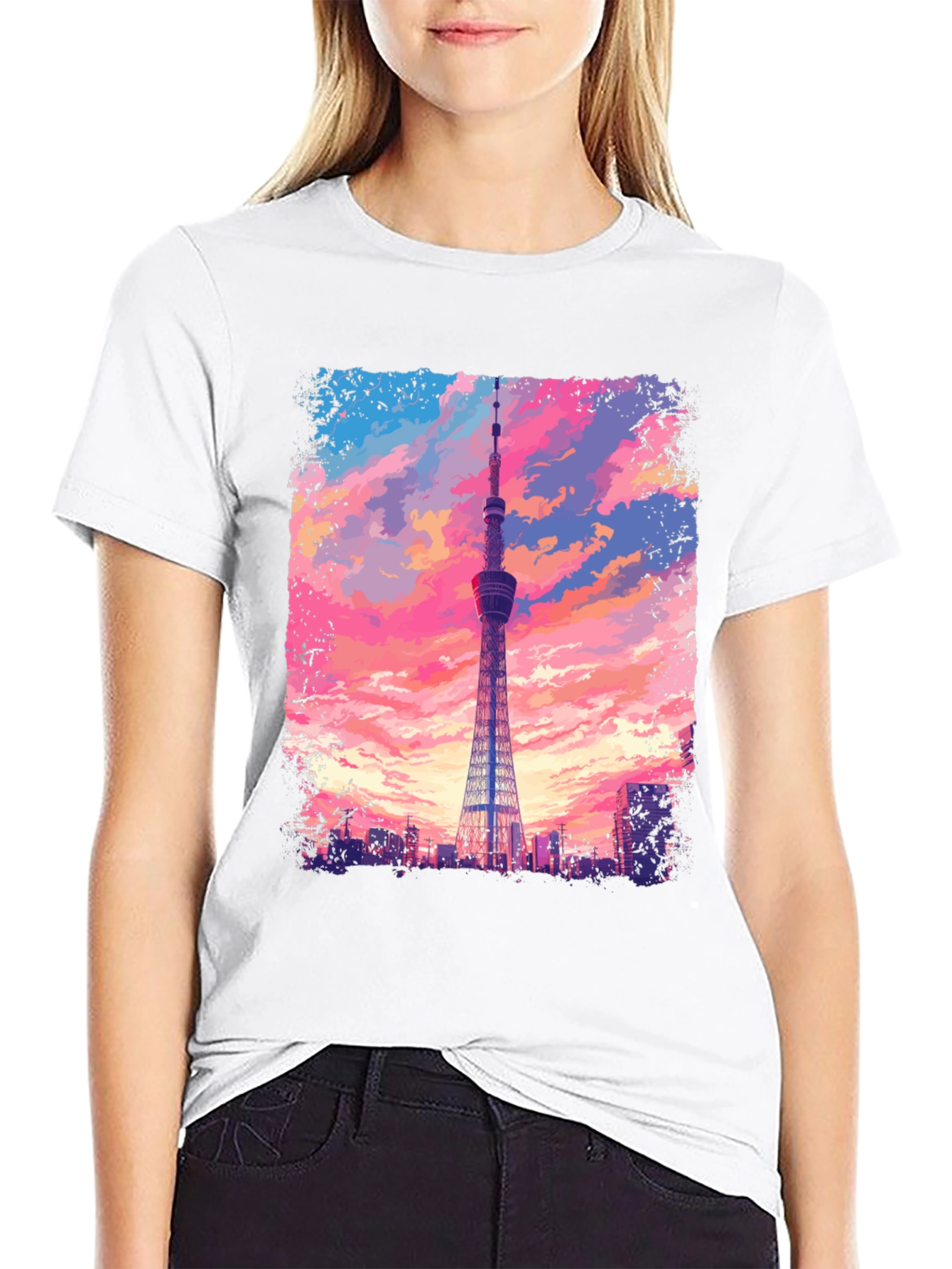 Tokyo Tower Graphic Tee - Skyline T-Shirt