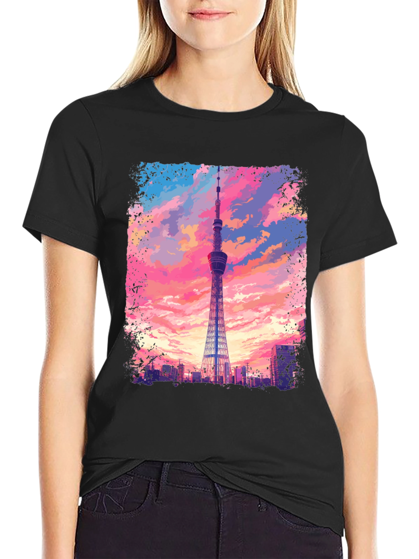 Tokyo Tower Graphic Tee - Skyline T-Shirt