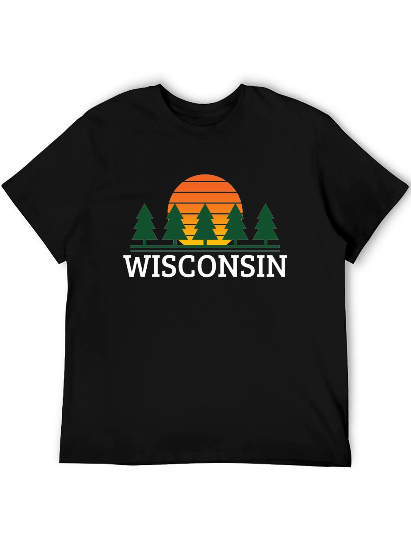 Wisconsin Sunset Graphic Tee - Nature Lovers T-Shirt