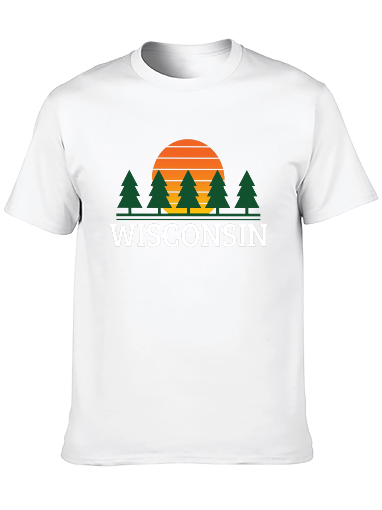 Wisconsin Sunset Graphic Tee - Nature Lovers T-Shirt