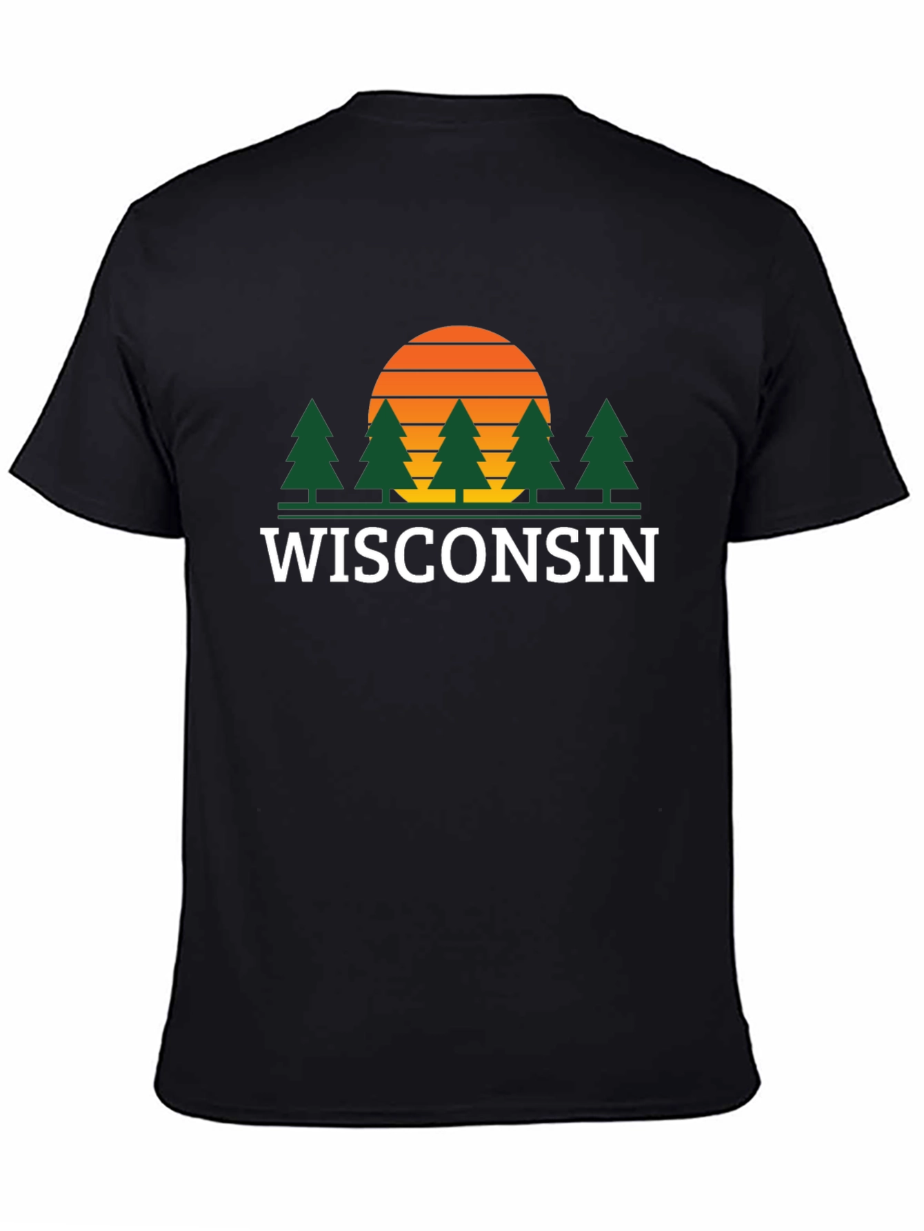 Wisconsin Sunset Graphic Tee - Nature Lovers T-Shirt