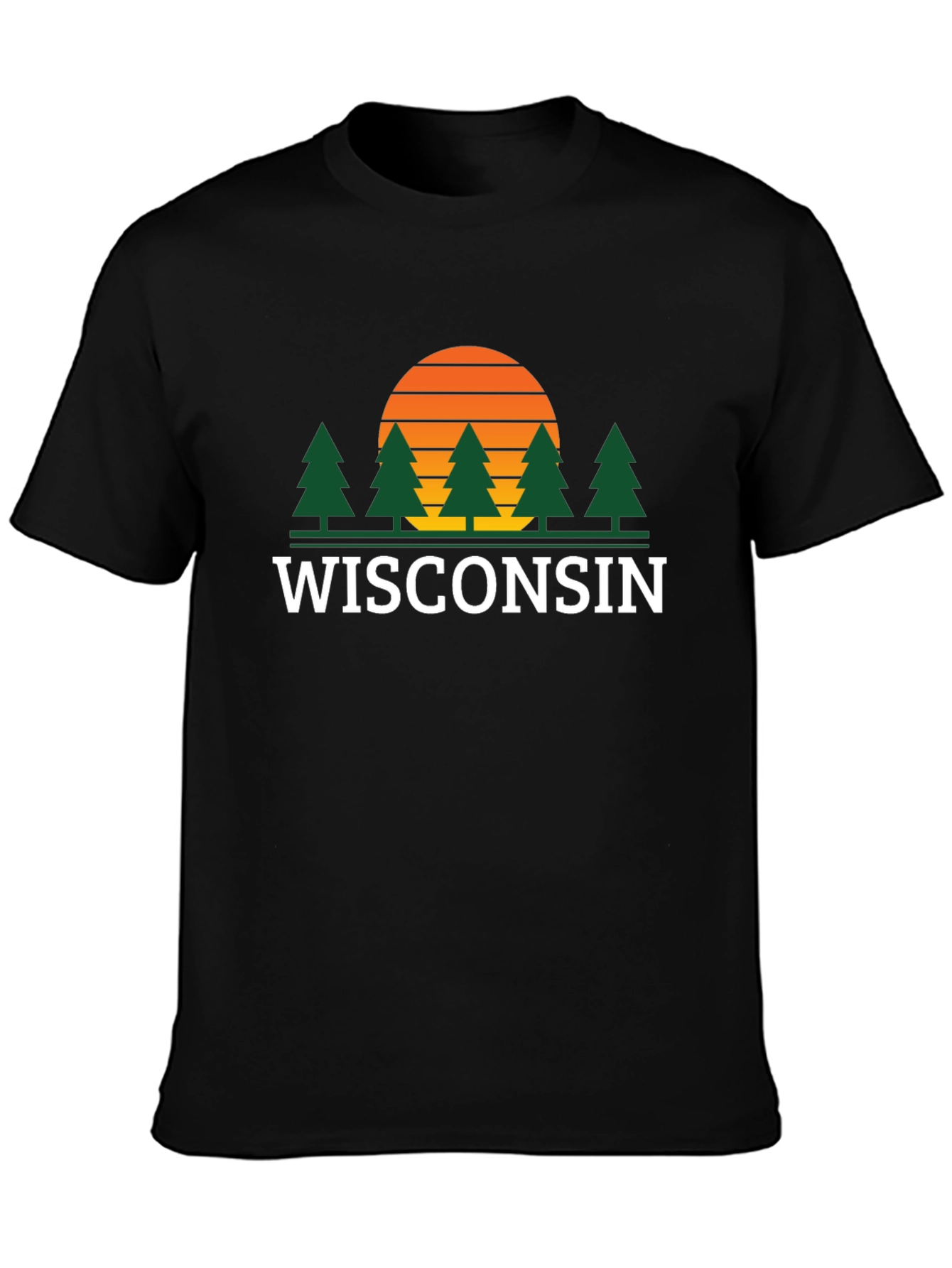 Wisconsin Sunset Graphic Tee - Nature Lovers T-Shirt