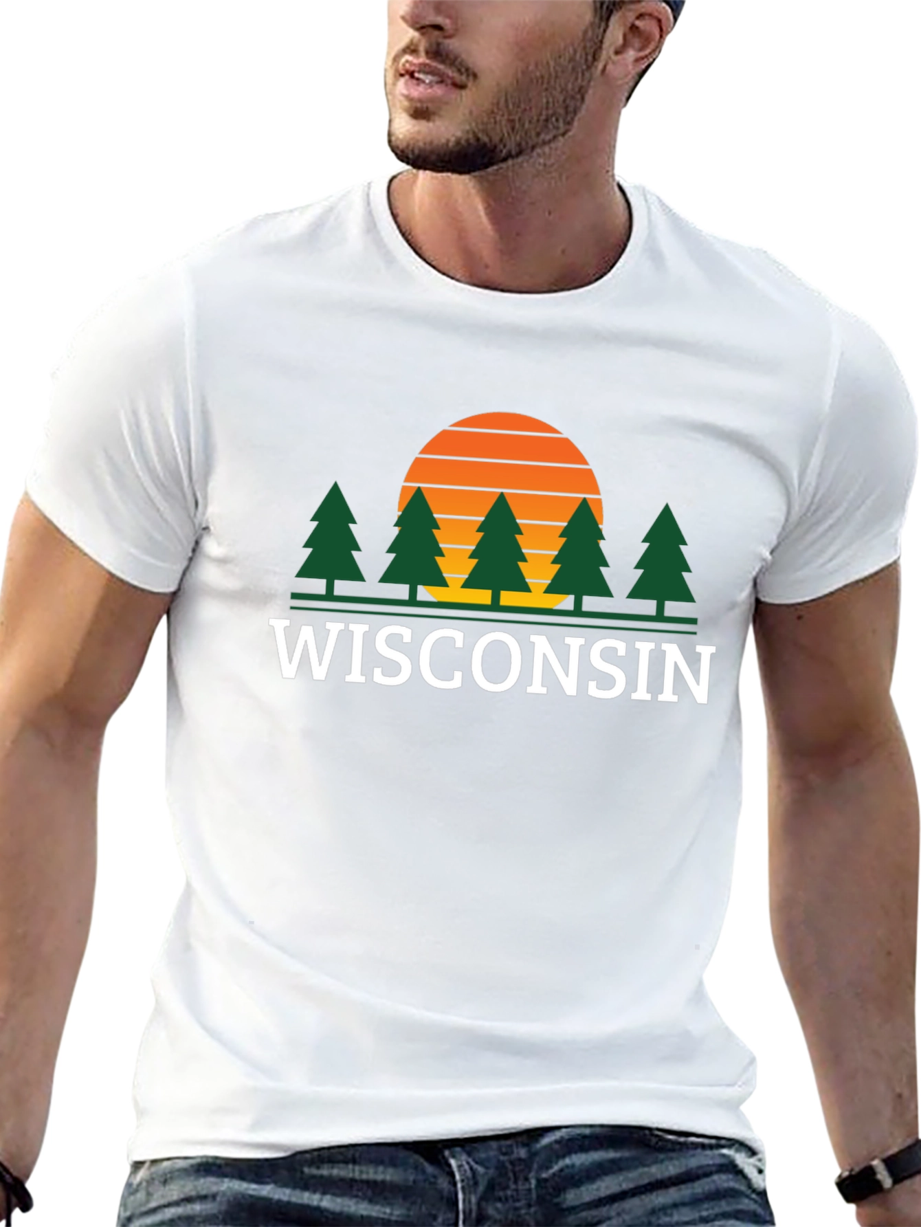 Wisconsin Sunset Graphic Tee - Nature Lovers T-Shirt