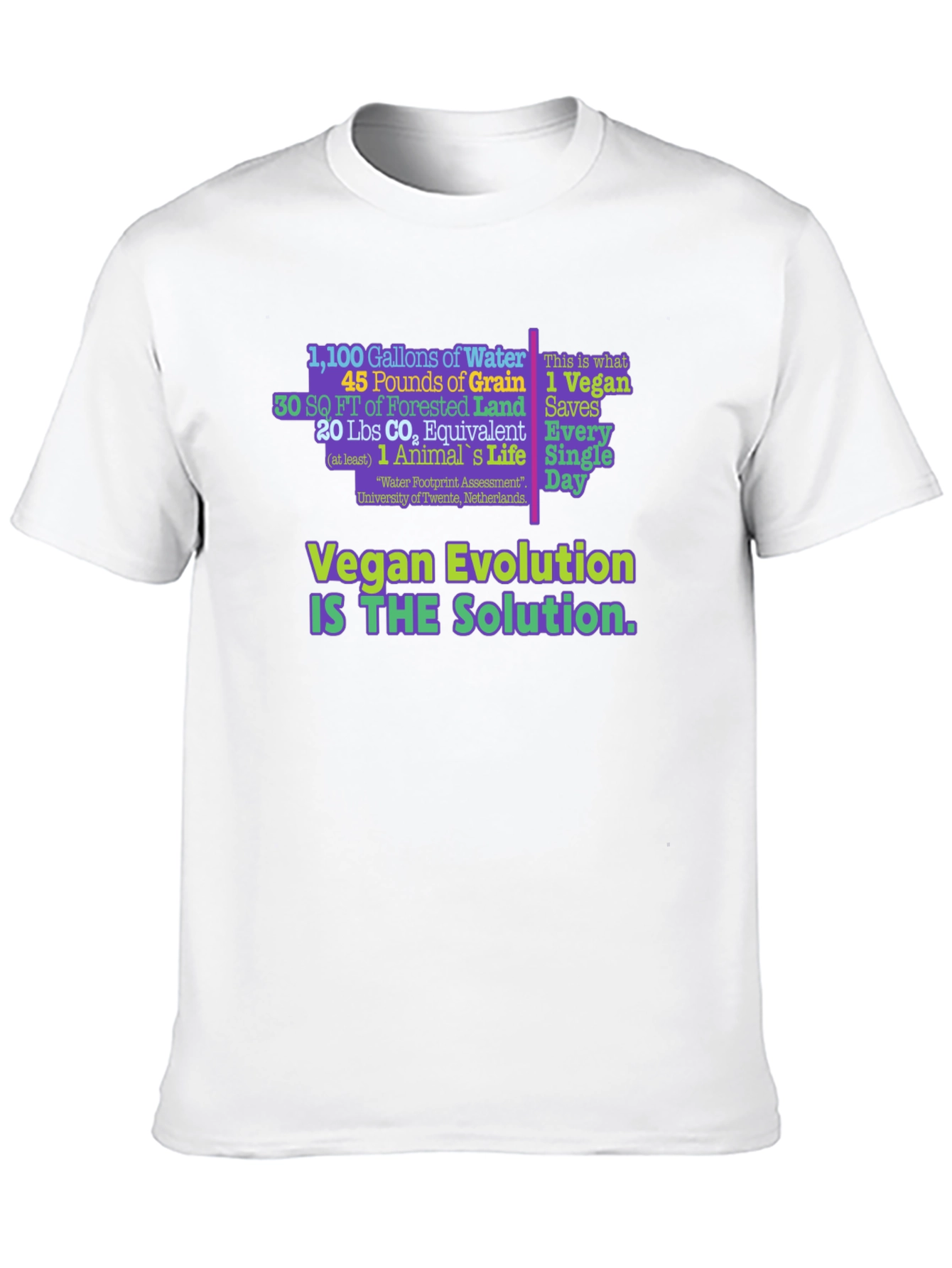 Vegan Evolution Graphic T-Shirt