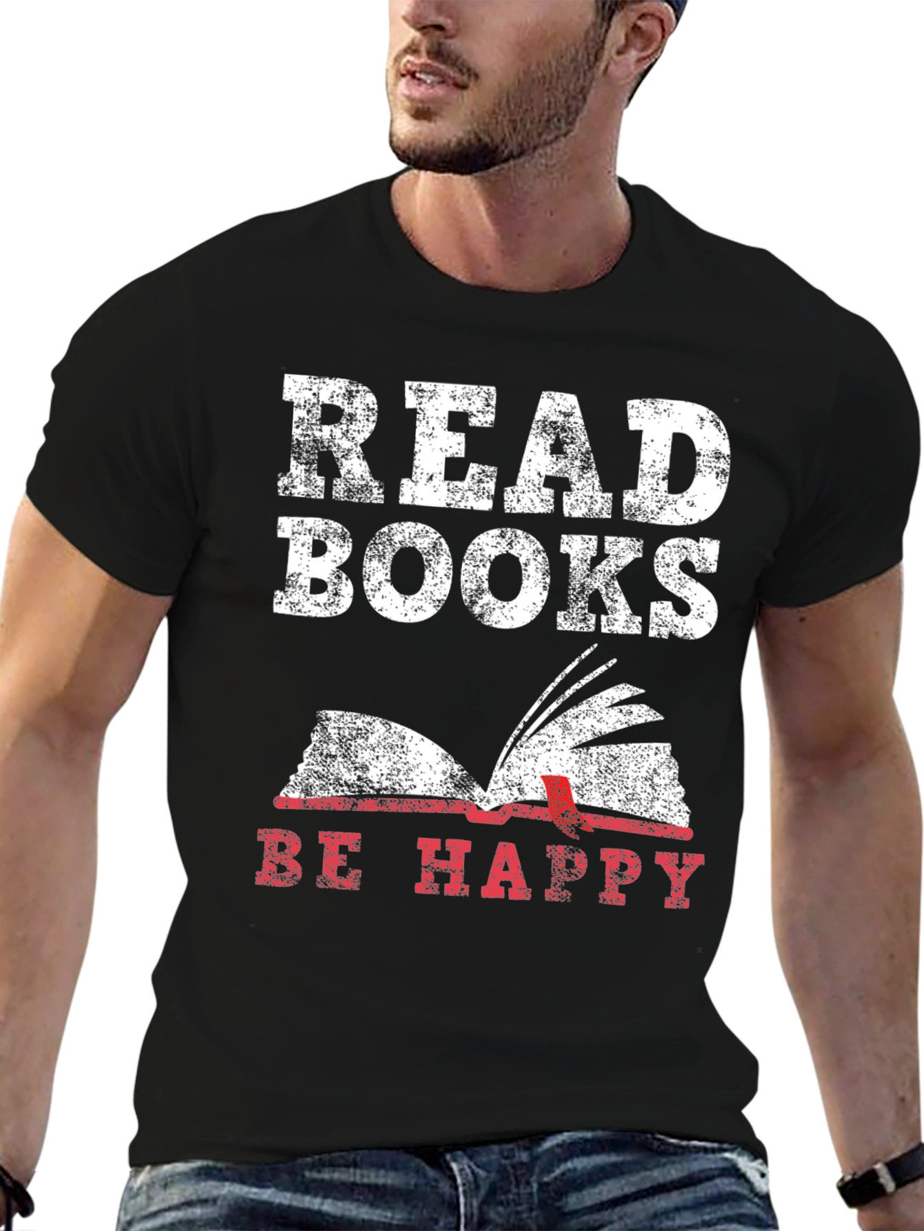 Read Books Be Happy Graphic Tee