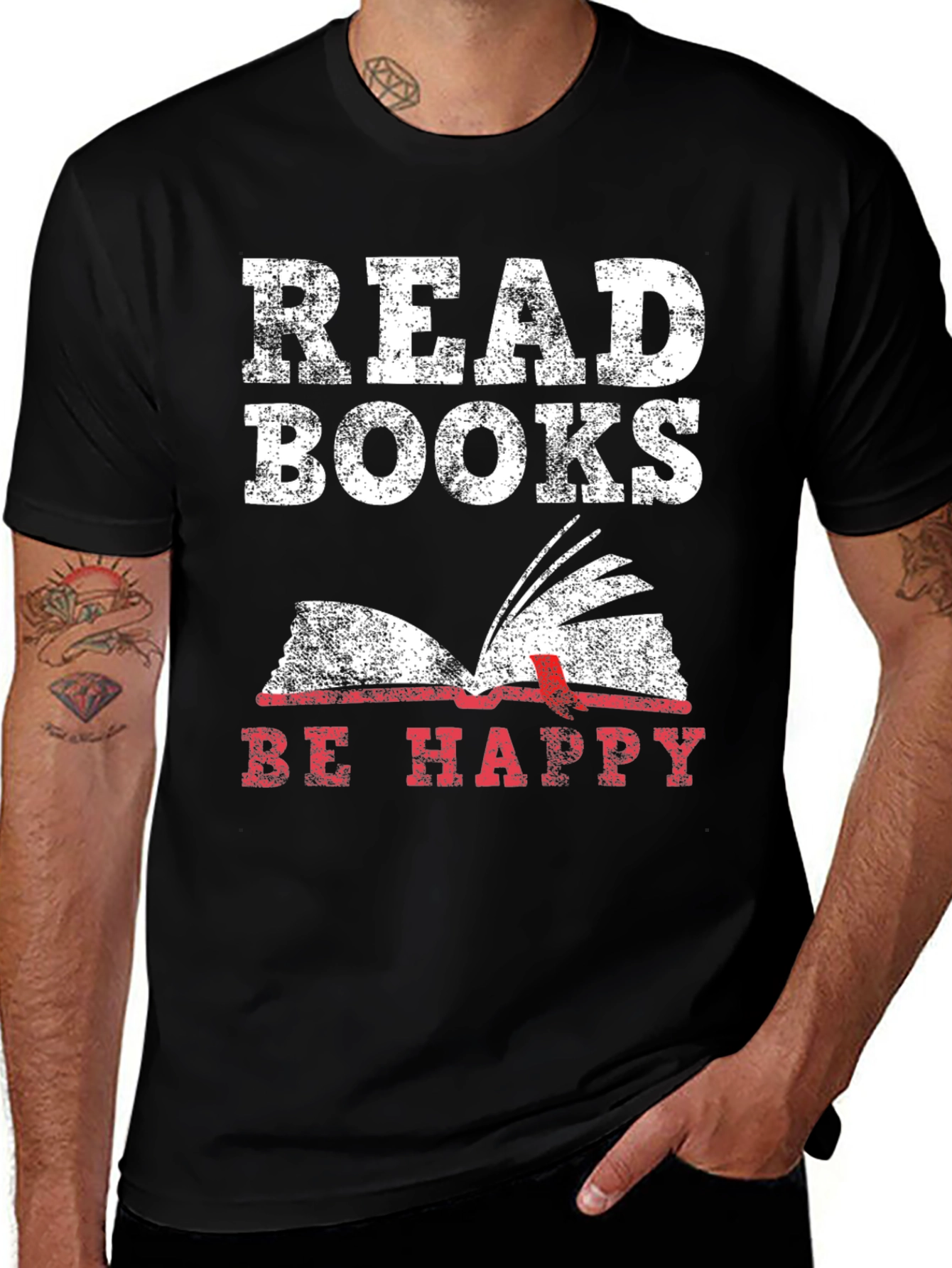 Read Books Be Happy Graphic Tee