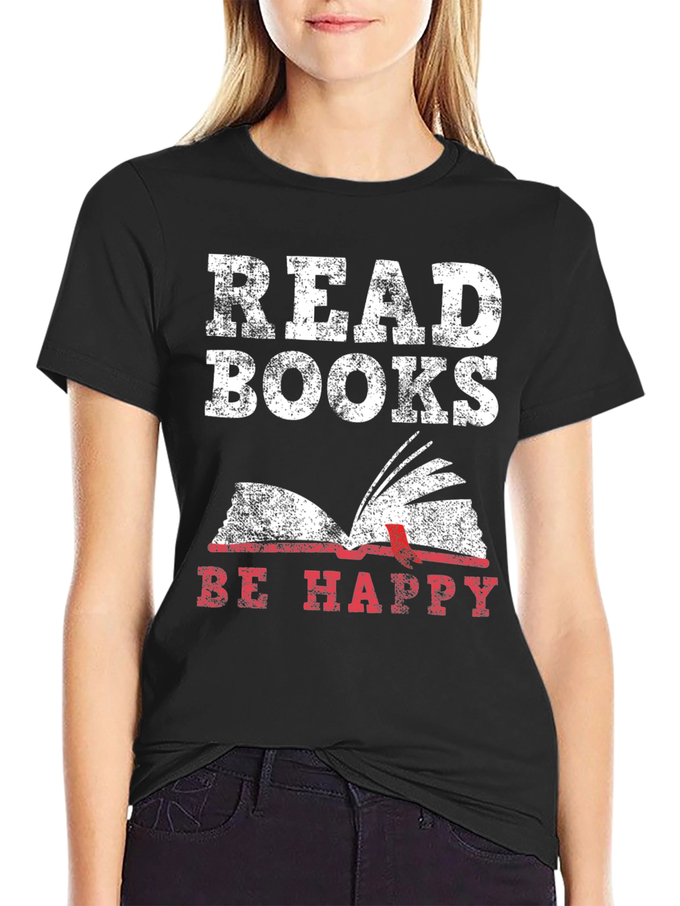 Read Books Be Happy Graphic Tee