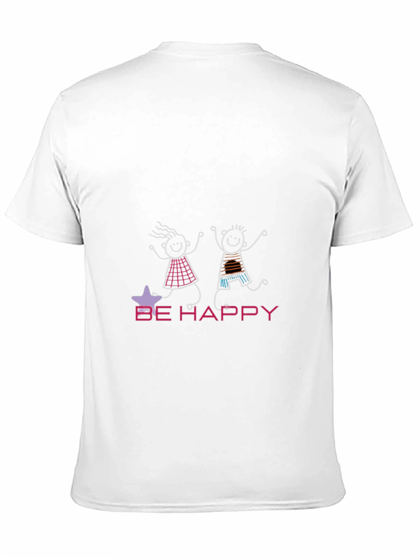 Be Happy Graphic Tee - Fun Unisex T-Shirt