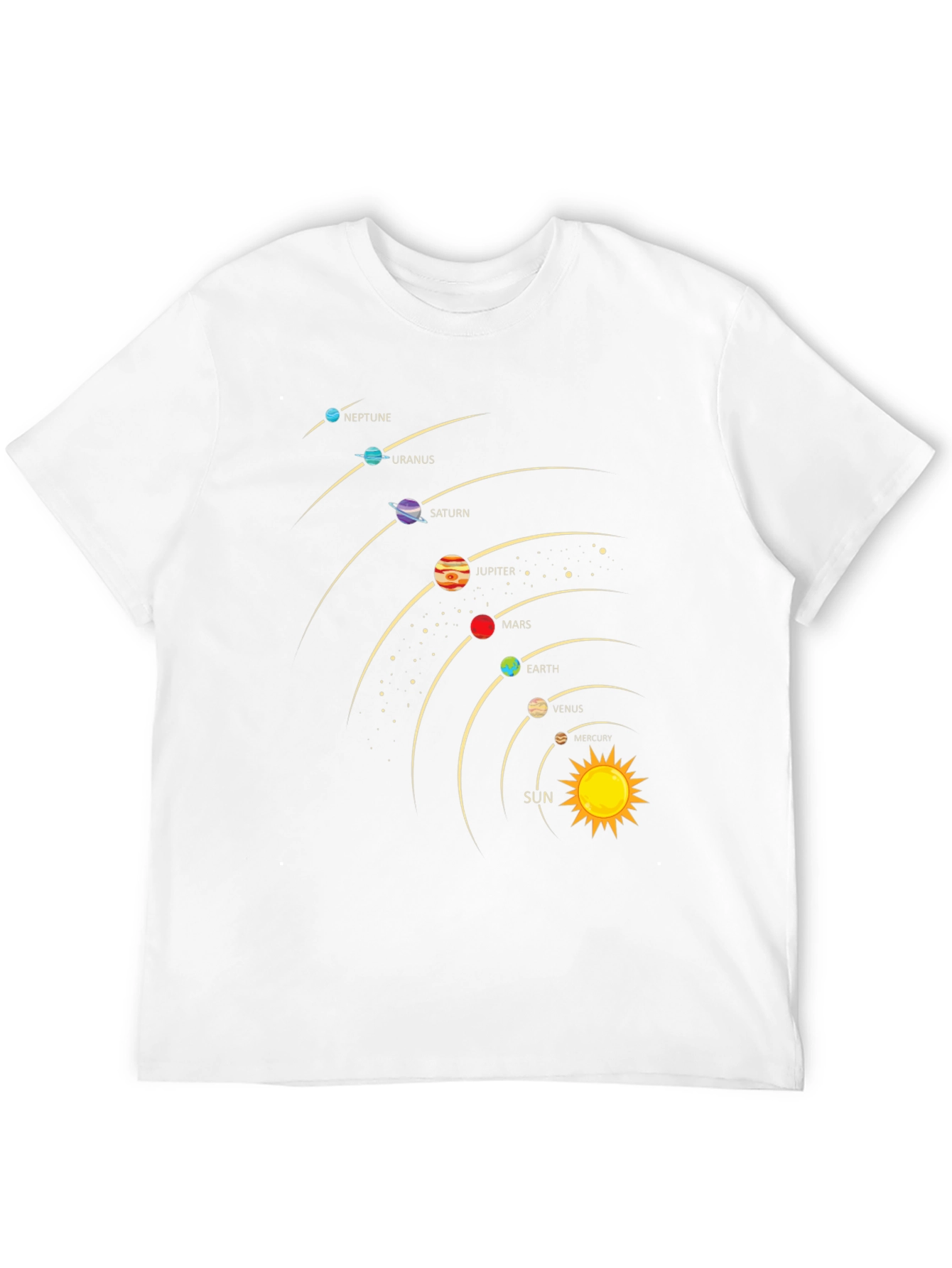 Solar System Planets Graphic T-Shirt