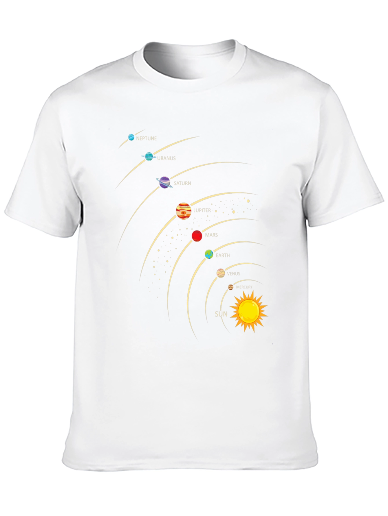 Solar System Planets Graphic T-Shirt