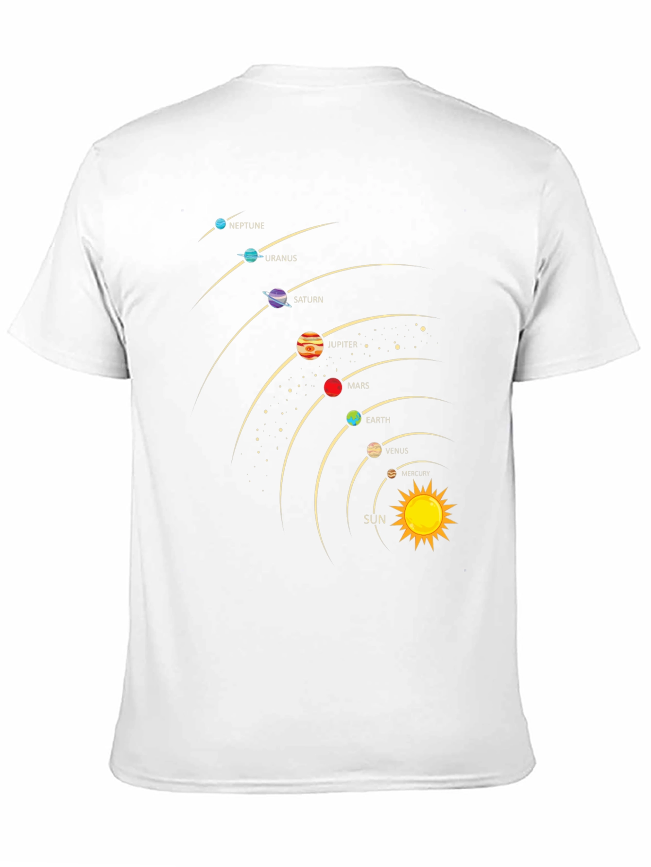 Solar System Planets Graphic T-Shirt