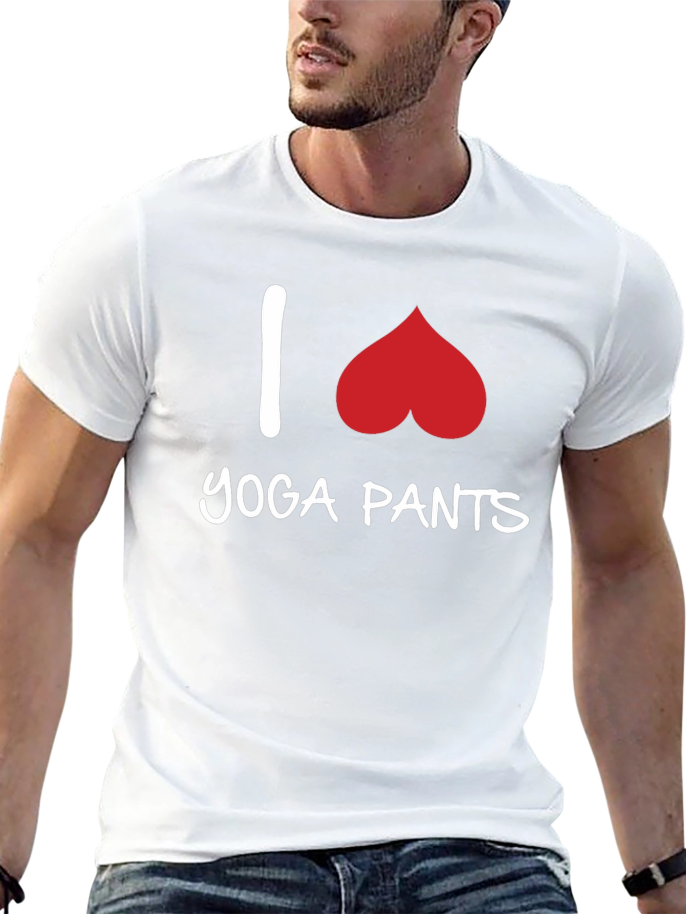 I Heart Yoga Pants Graphic T-Shirt