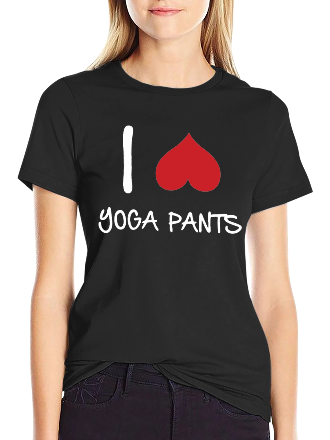 I Heart Yoga Pants Graphic T-Shirt