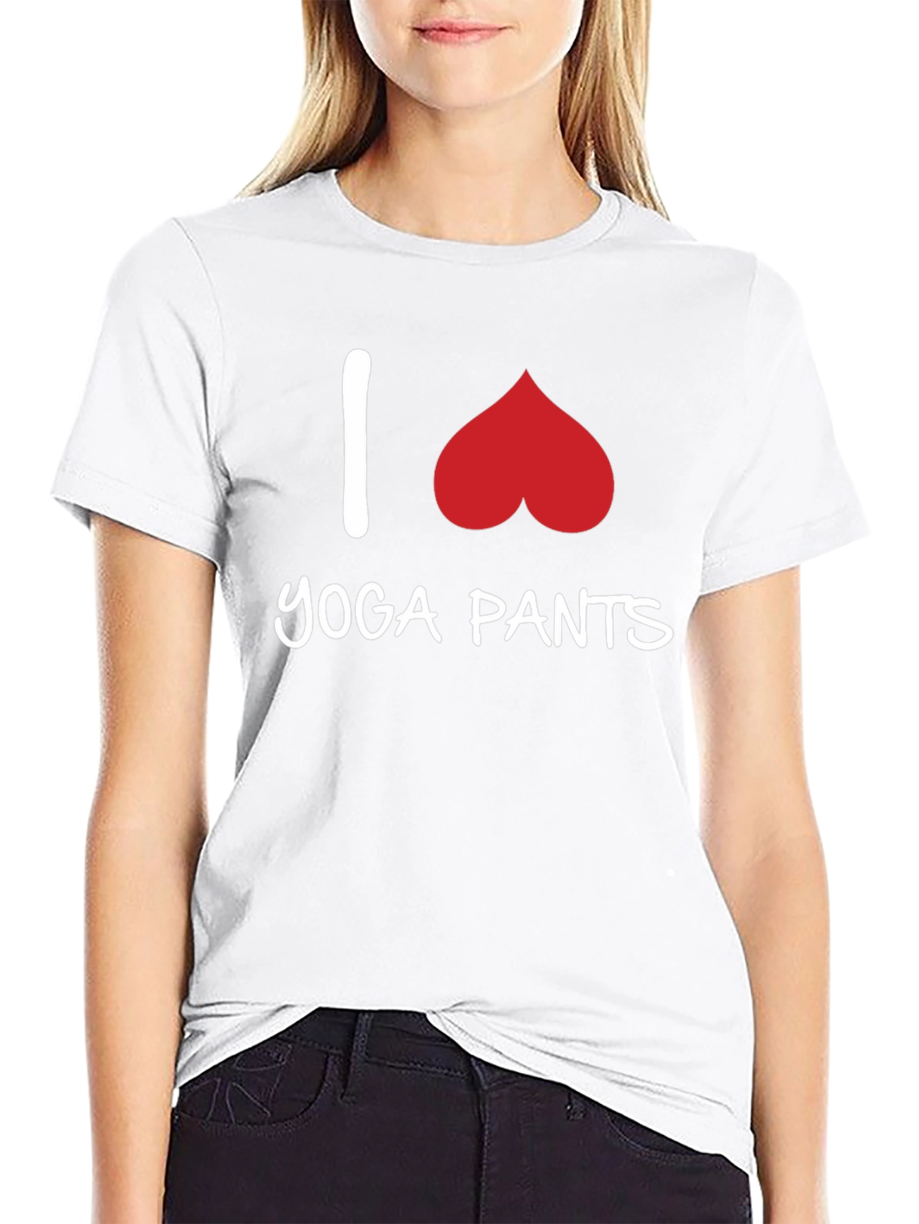 I Heart Yoga Pants Graphic T-Shirt