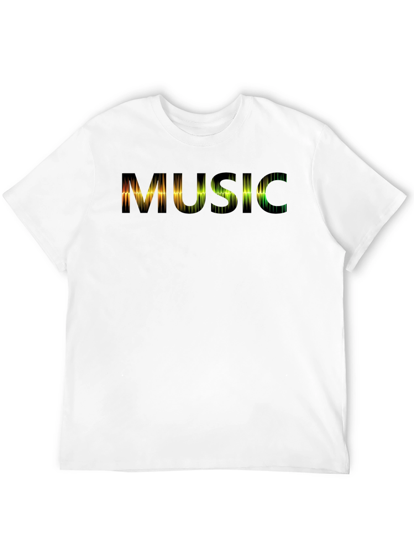 Vibrant Music Graphic Black Tee