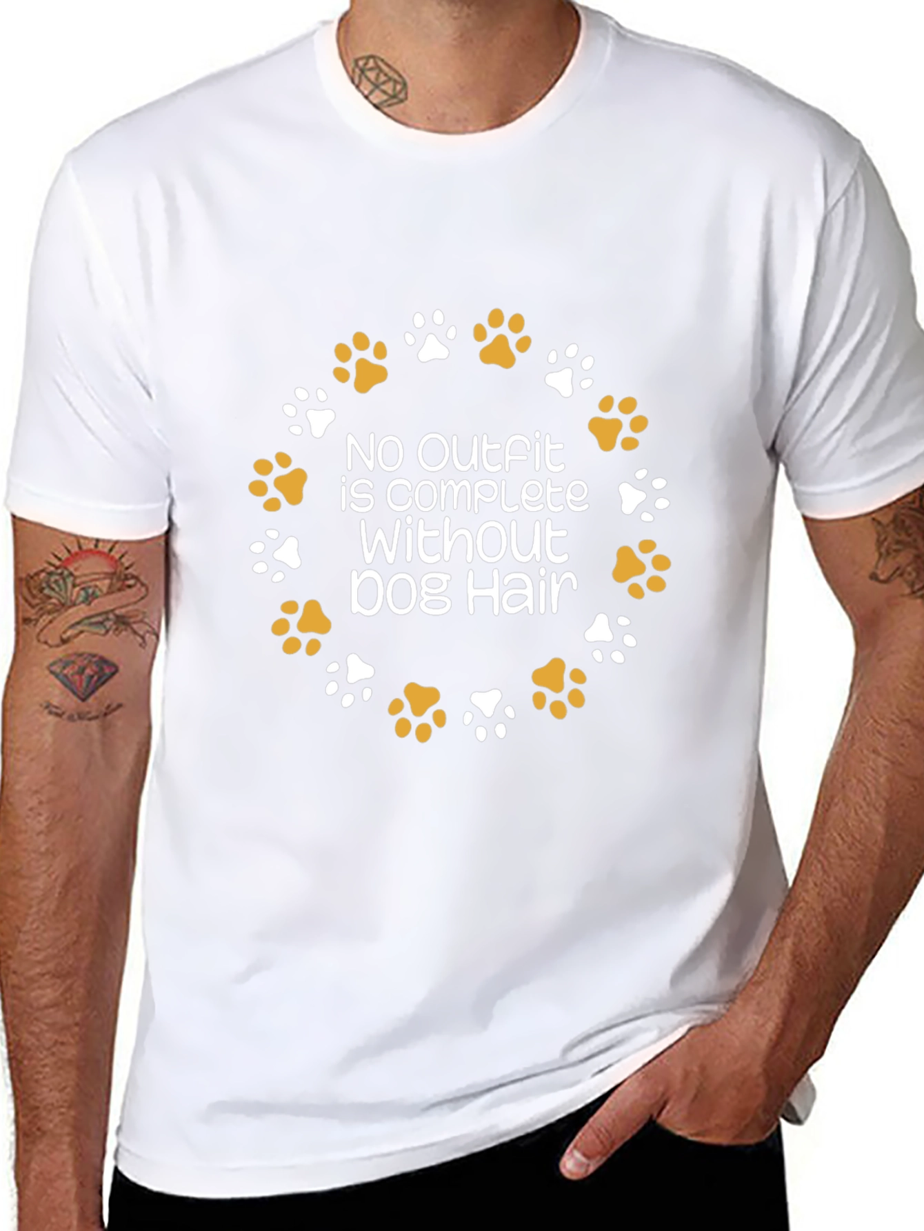 Dog Hair Graphic Tee - No Outfit Complete