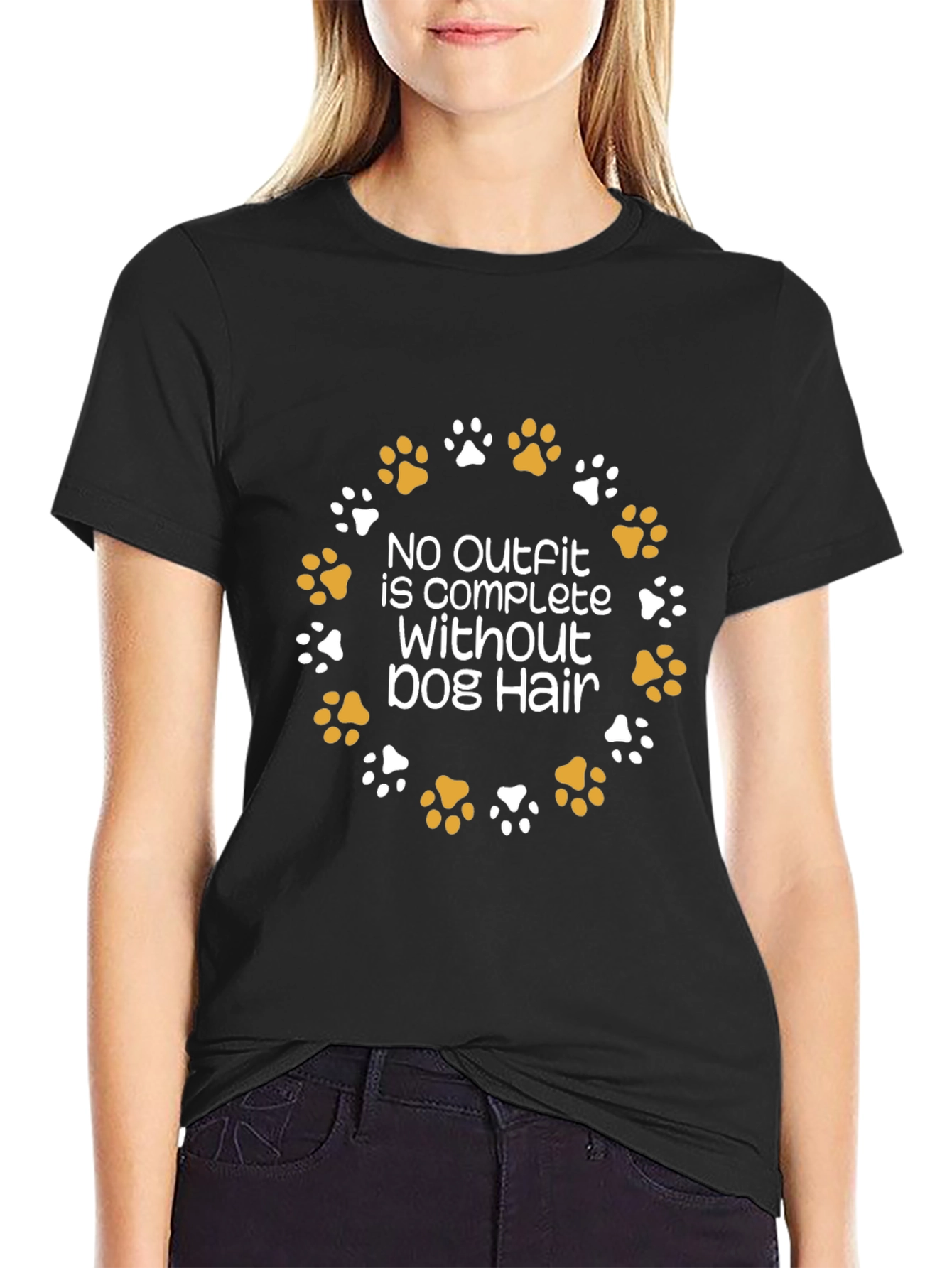 Dog Hair Graphic Tee - No Outfit Complete