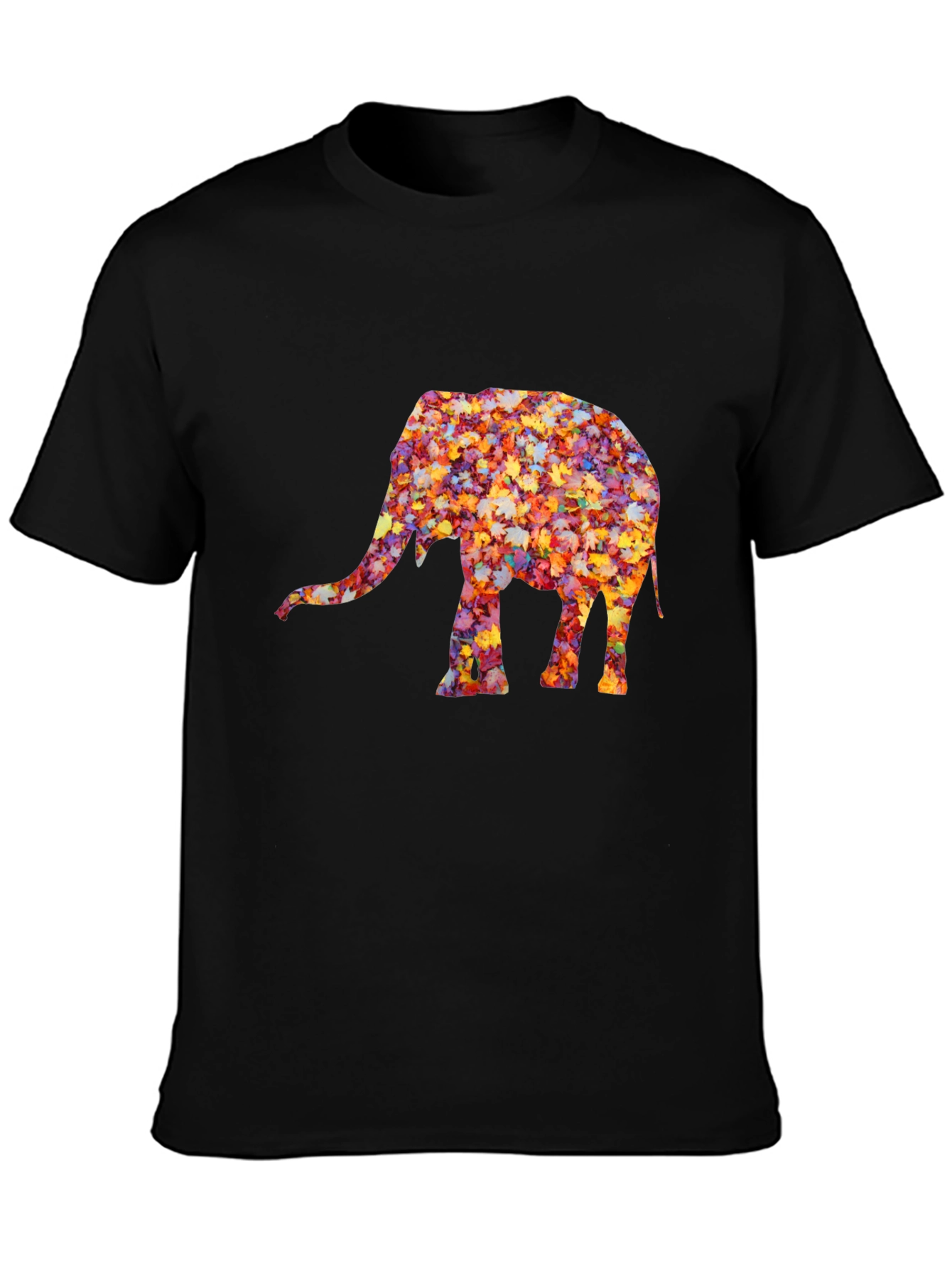 Leaf Elephant Graphic Tee - Unique Fall Design