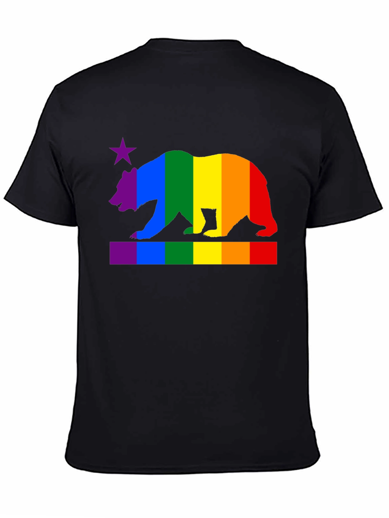 Rainbow California Bear Pride T-Shirt