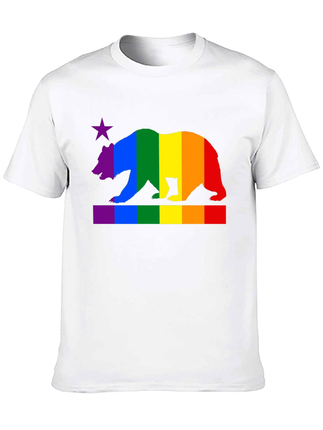 Rainbow California Bear Pride T-Shirt