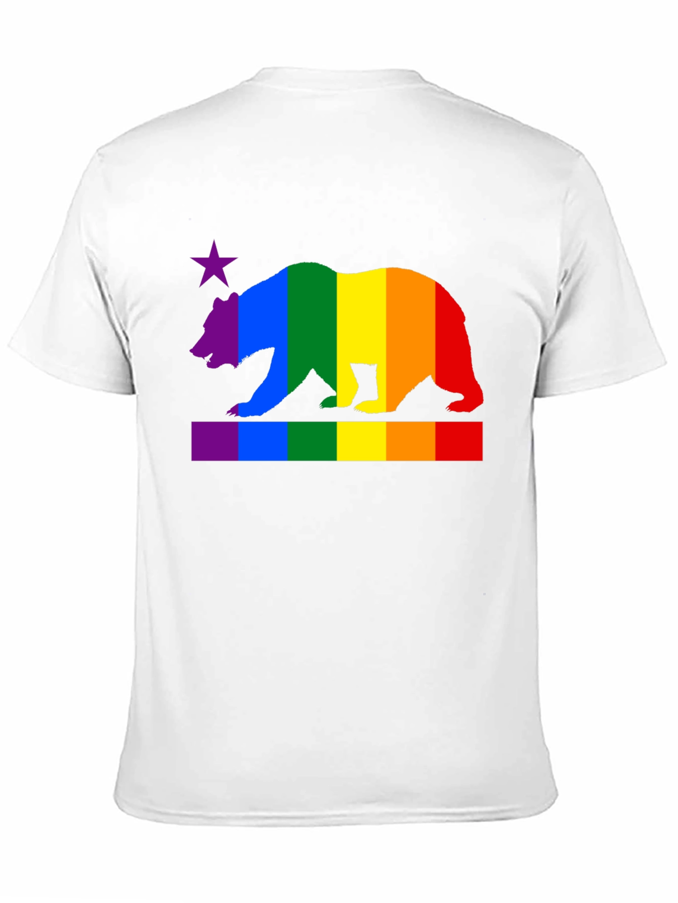 Rainbow California Bear Pride T-Shirt