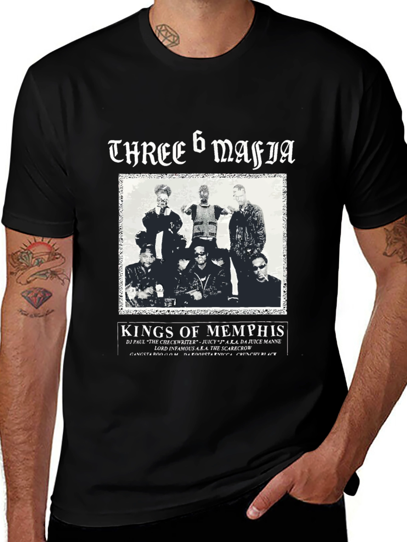 Three 6 Mafia Kings of Memphis Graphic T-Shirt
