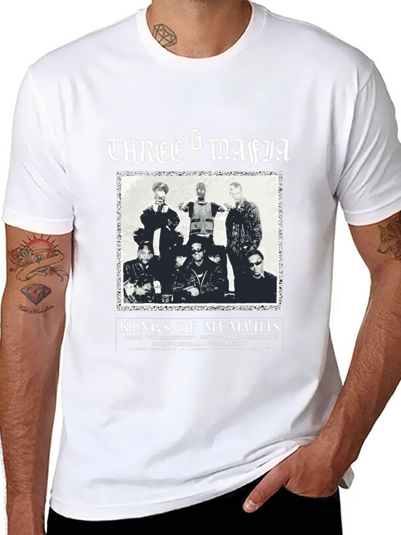 Three 6 Mafia Kings of Memphis Graphic T-Shirt