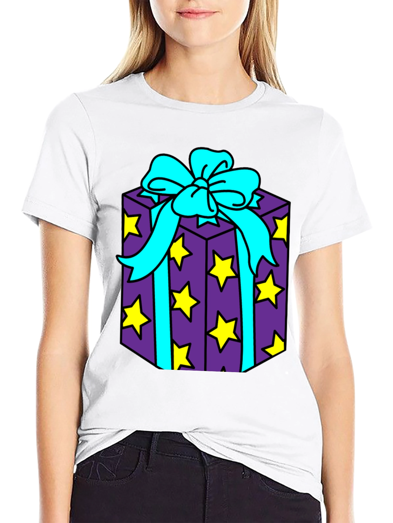 Gift Box Graphic Tee - Fun & Festive