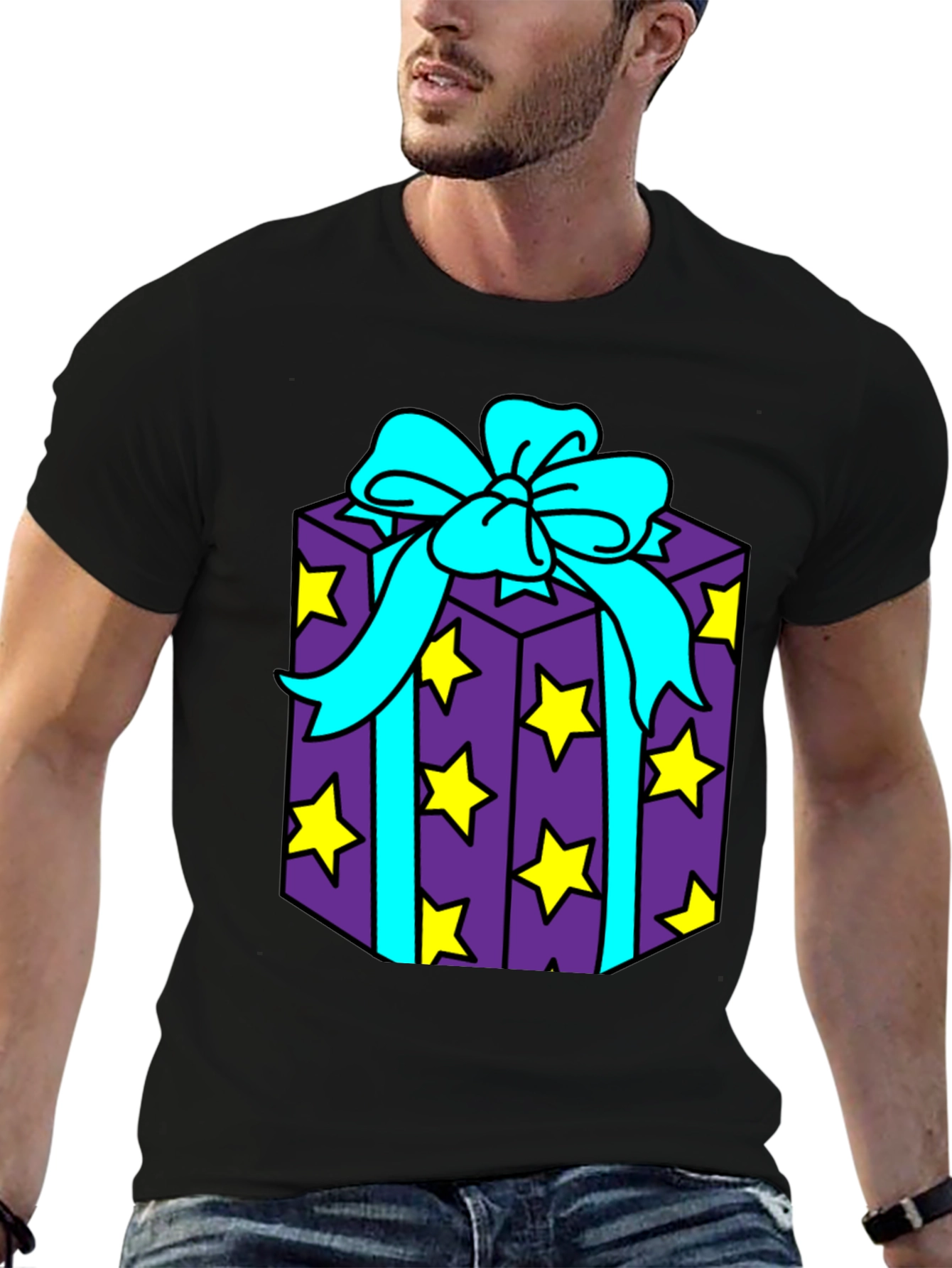 Gift Box Graphic Tee - Fun & Festive