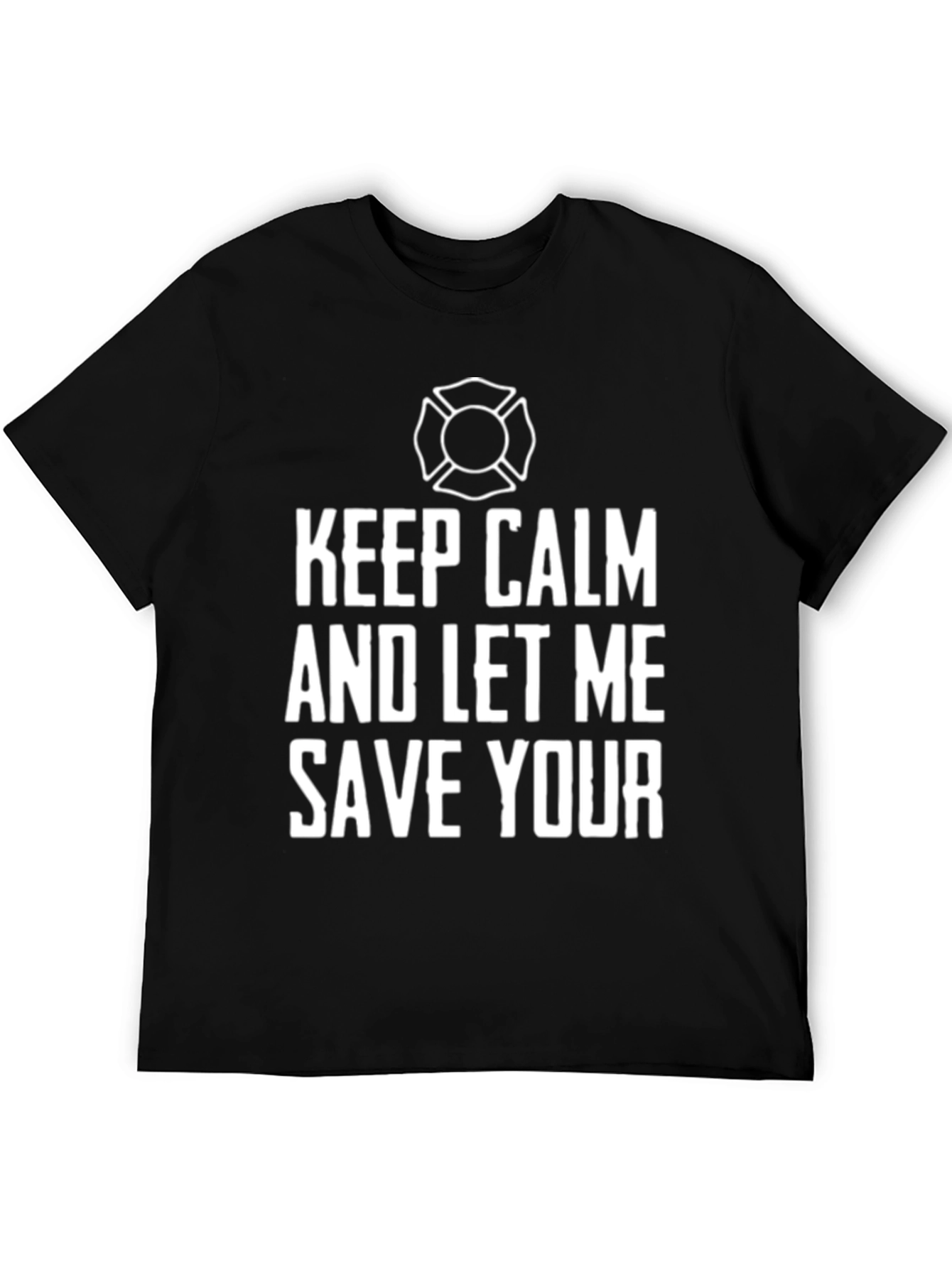 Keep Calm Firefighter Graphic T-Shirt