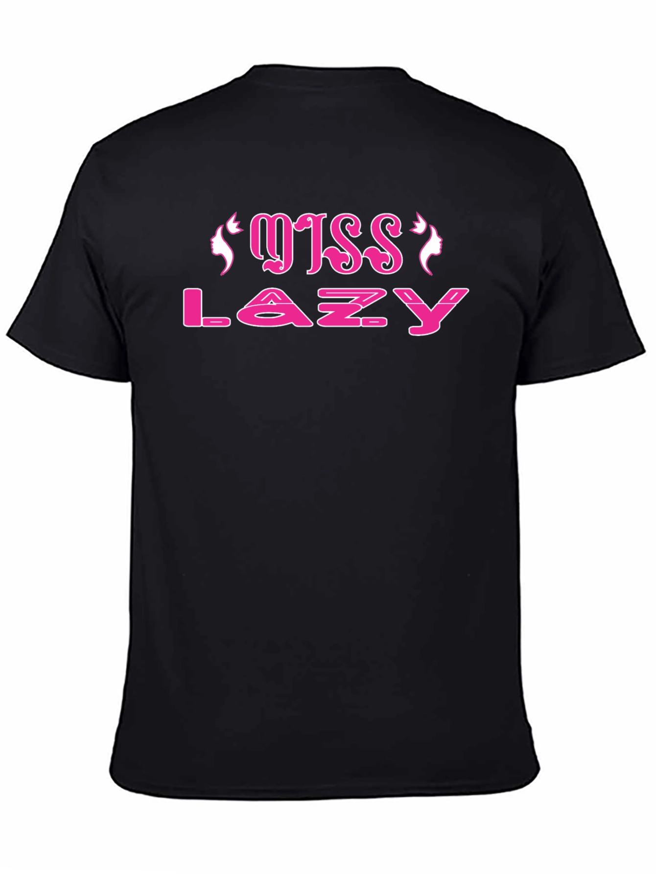 Miss Lazy Black Cotton Tee