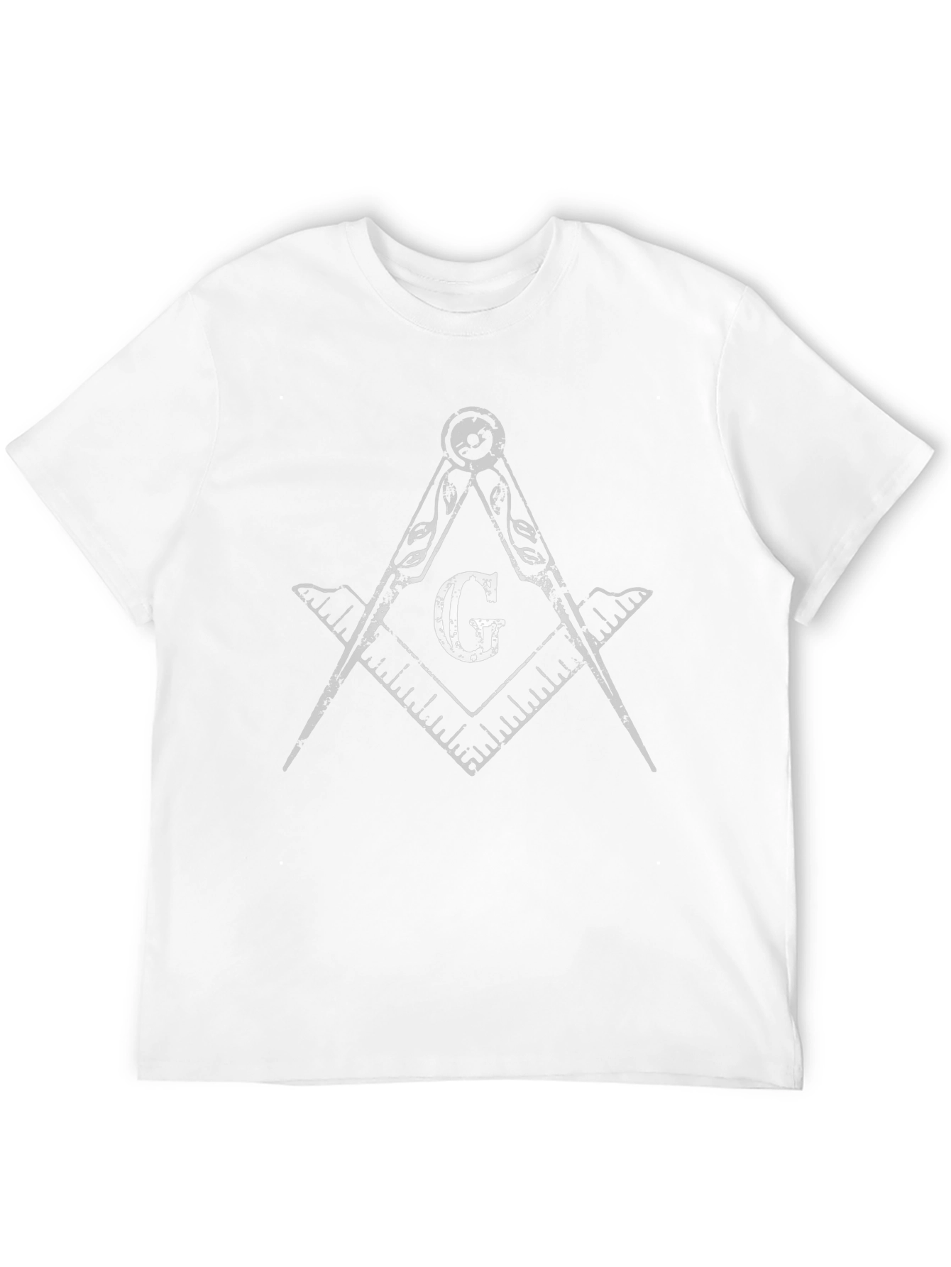 Masonic Compass & Square Graphic Tee - Black