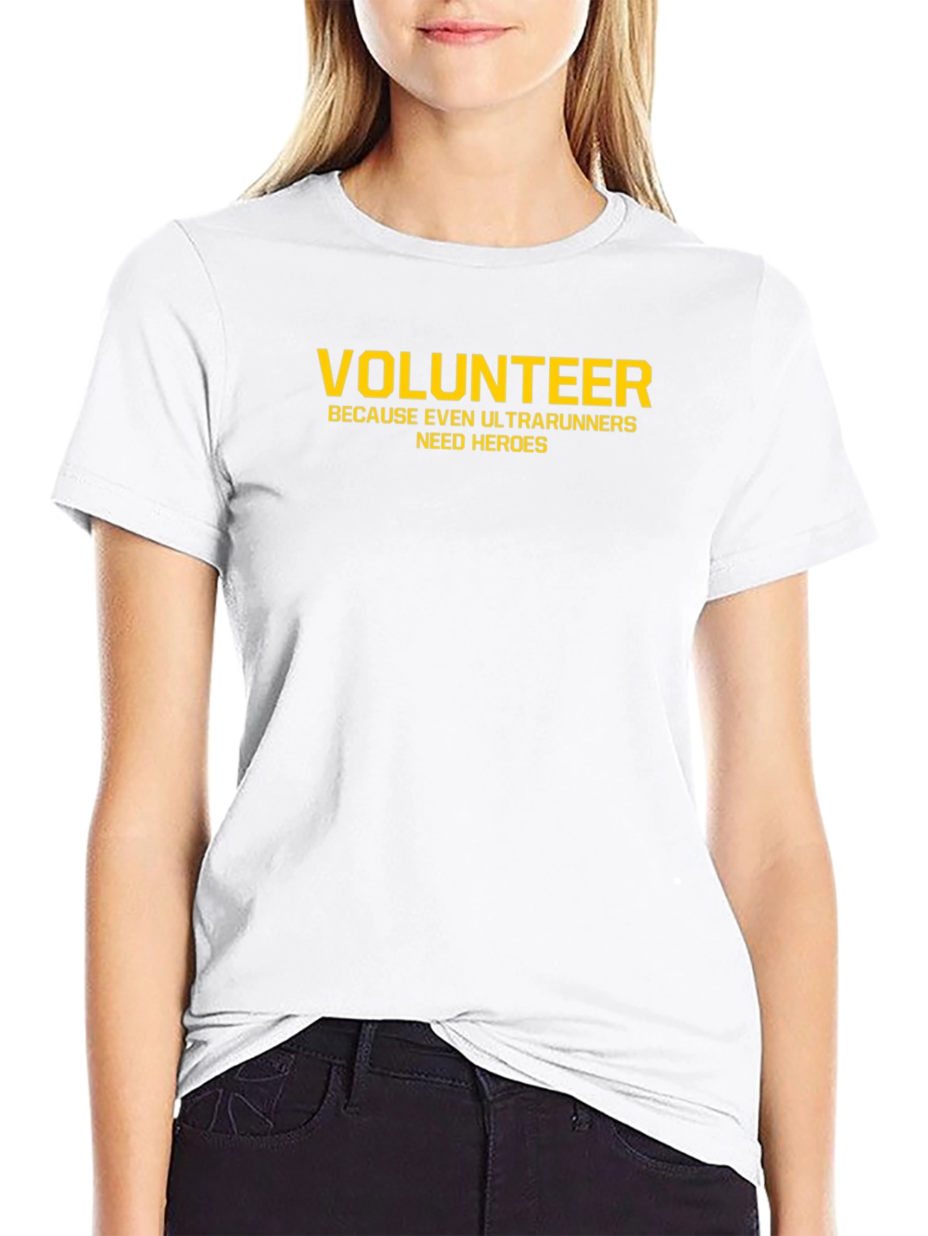 Volunteer Ultrarunners T-Shirt - Black Crew Neck Tee