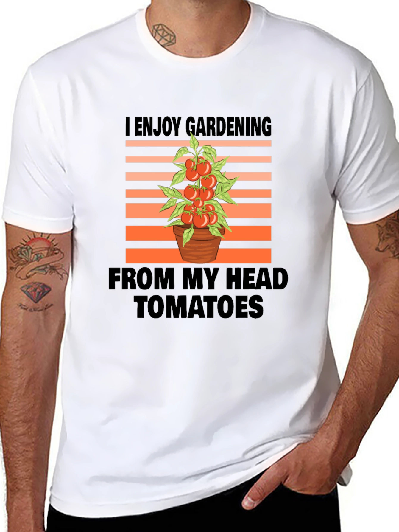 Gardening Tomato Head T-Shirt - Unisex