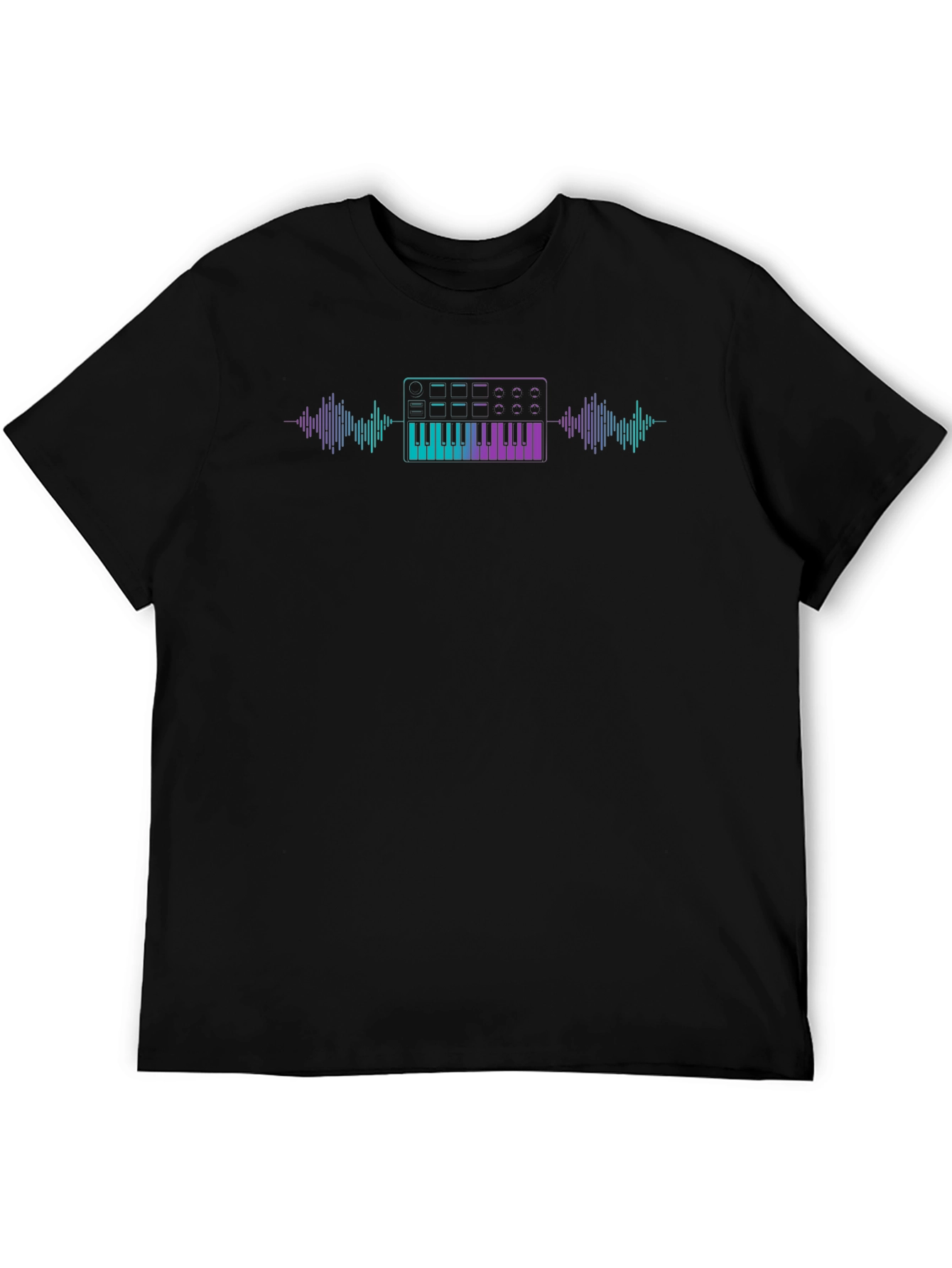 Synthwave Keyboard T-Shirt - Music Lover Tee