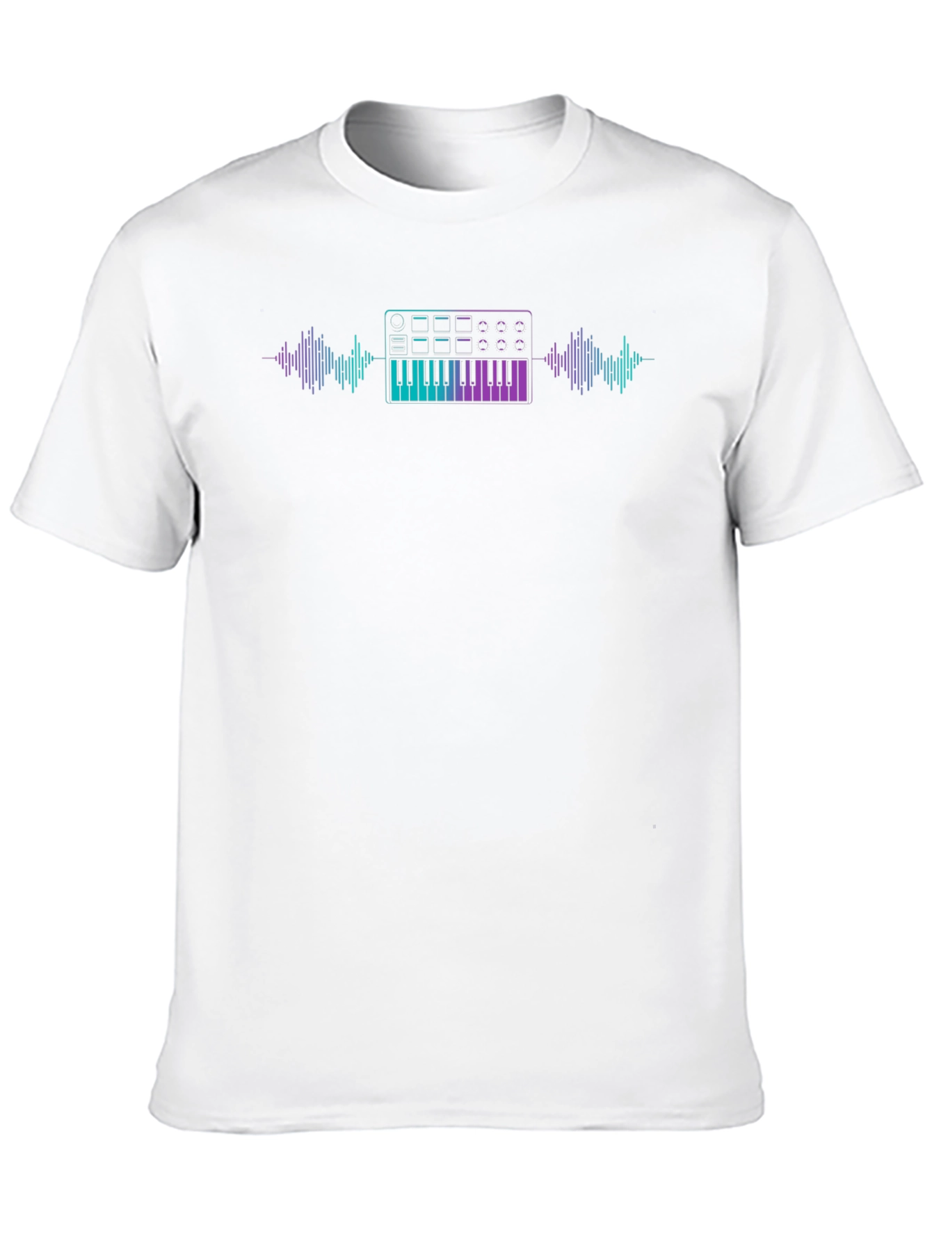 Synthwave Keyboard T-Shirt - Music Lover Tee
