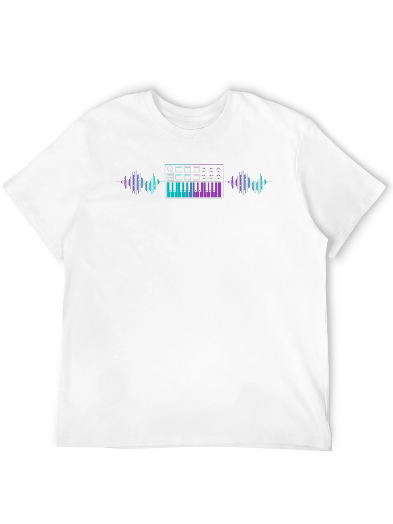 Synthwave Keyboard T-Shirt - Music Lover Tee