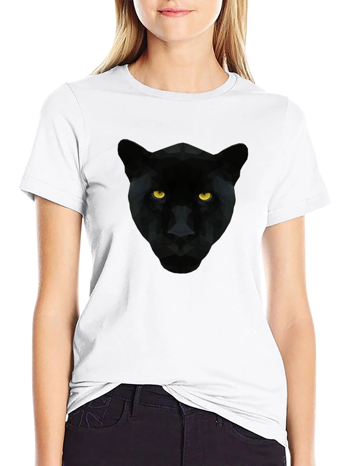 Geometric Black Panther Graphic Tee