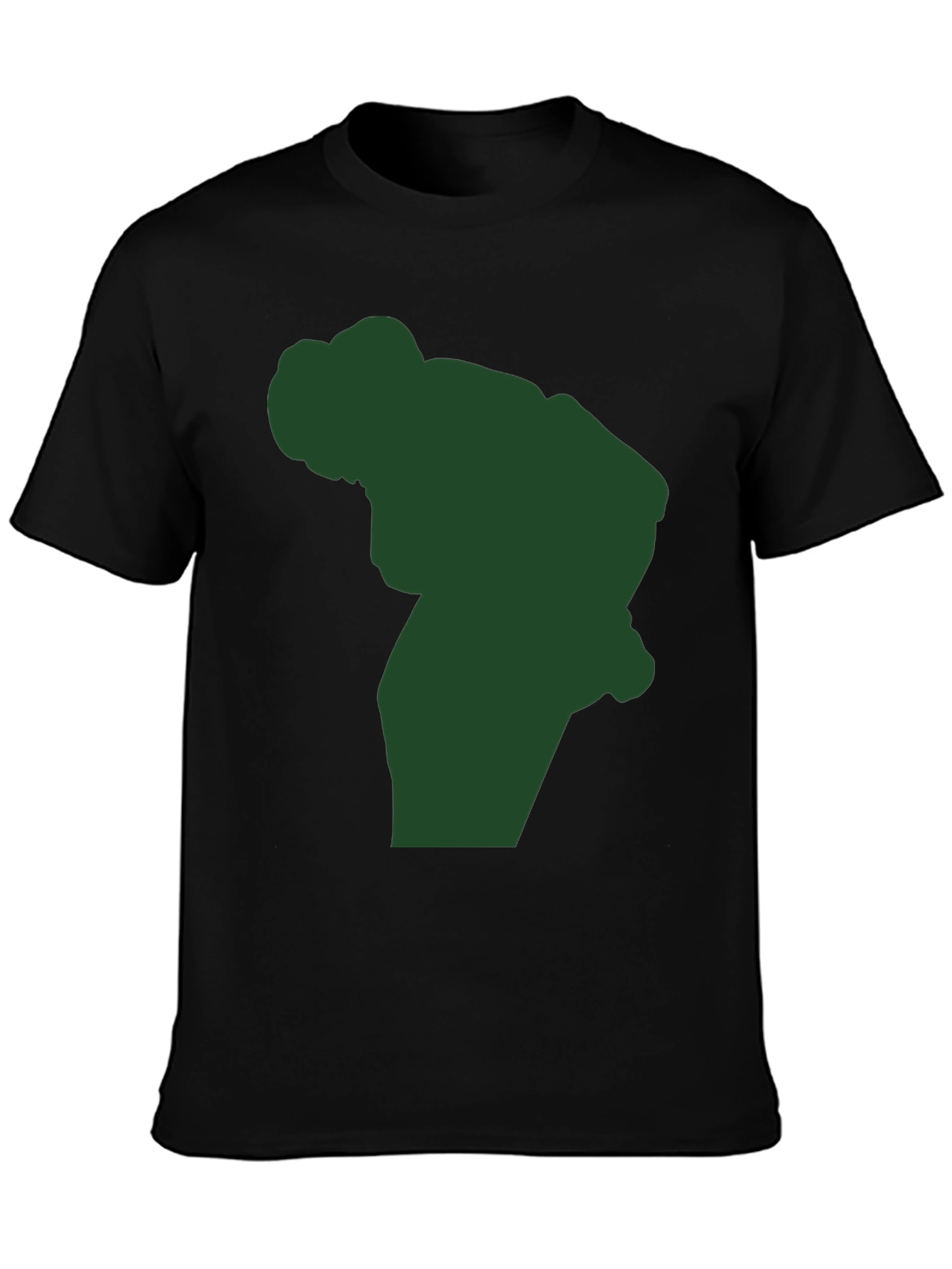 Silhouette Graphic Tee - Black Cotton Blend